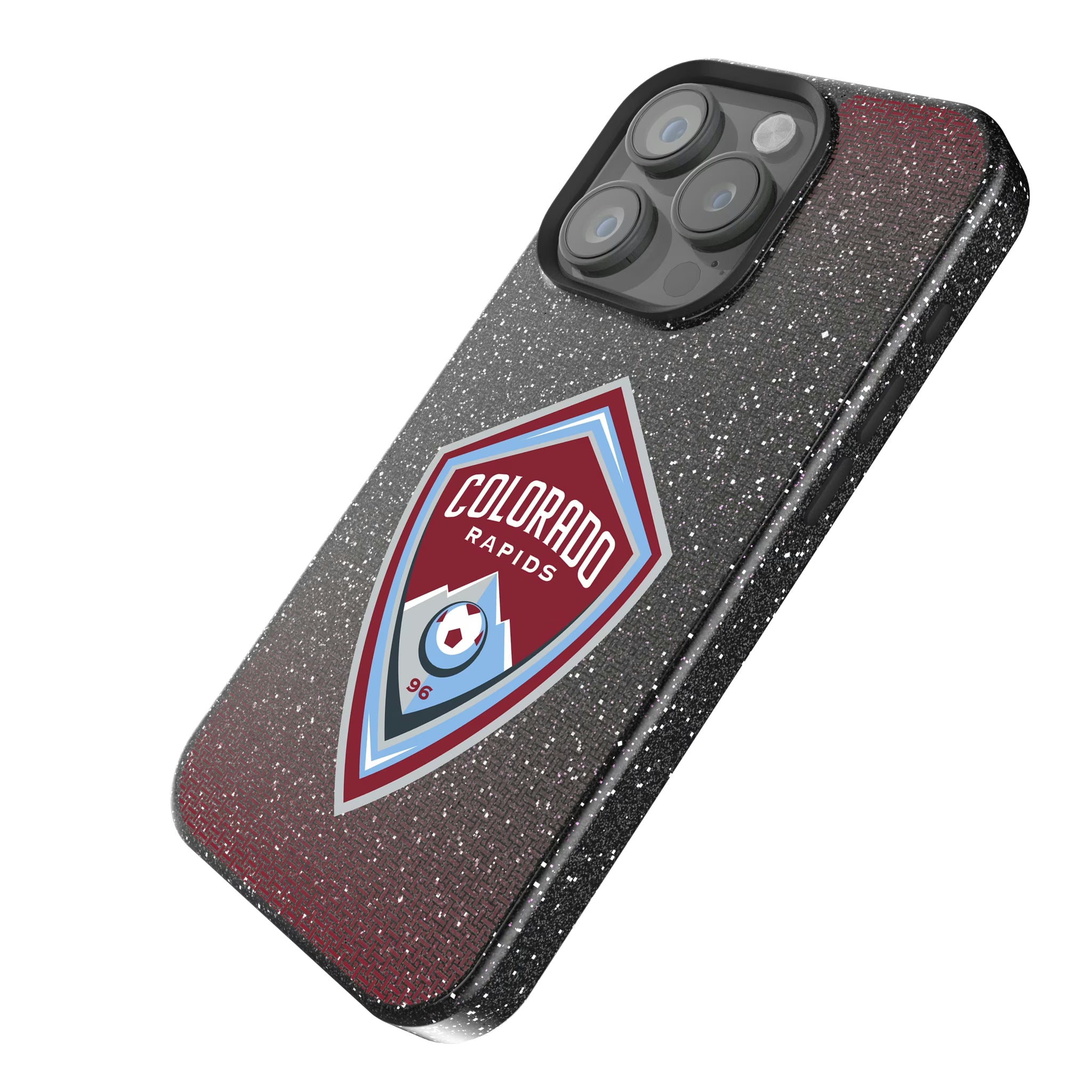 Colorado Rapids Linen iPhone Bling Phone Case for Apple iPhone - Isometric View