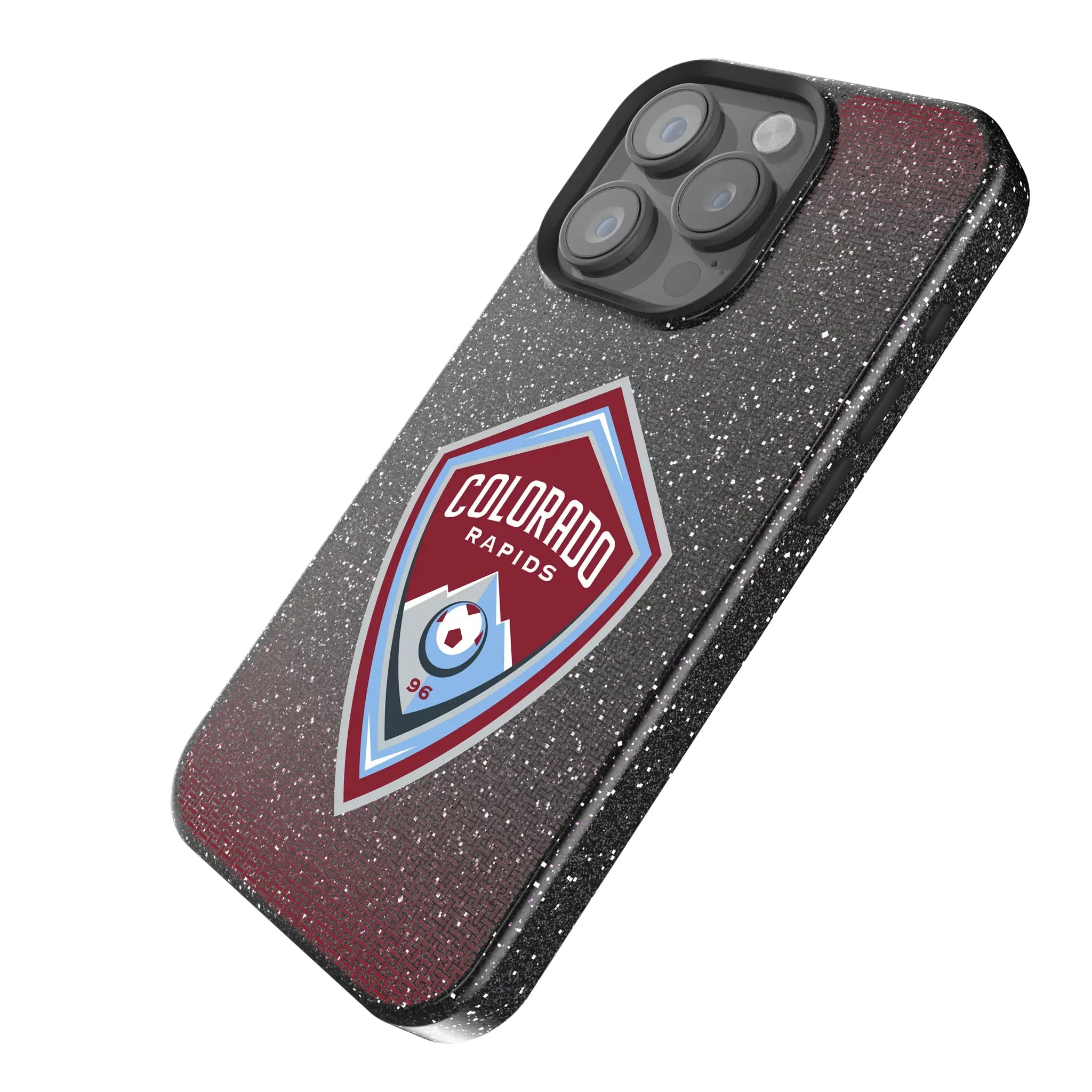Colorado Rapids Linen iPhone Bling Phone Case for Apple iPhone - Isometric View
