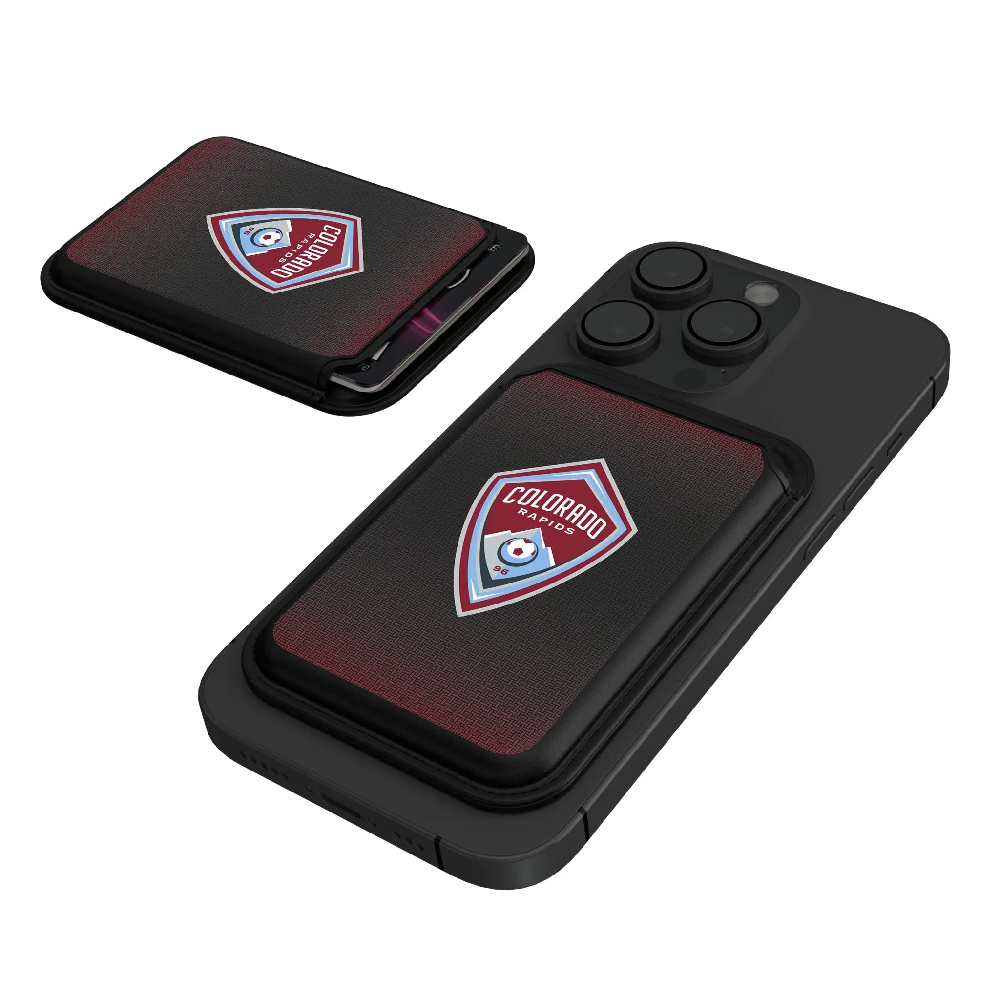 Colorado Rapids Linen Black Magnetic Credit Card Wallet