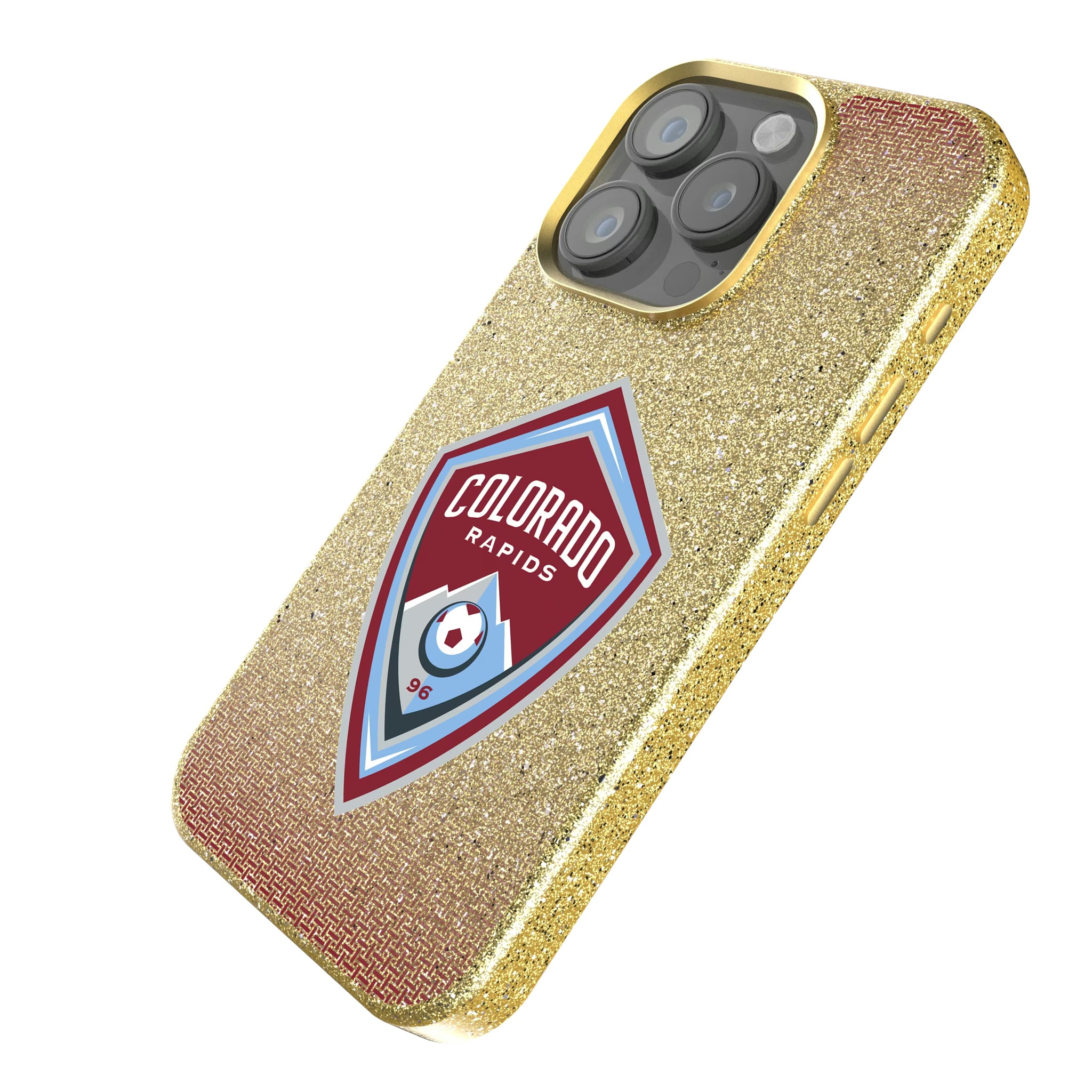Colorado Rapids Linen iPhone Bling Phone Case for Apple iPhone - Isometric View