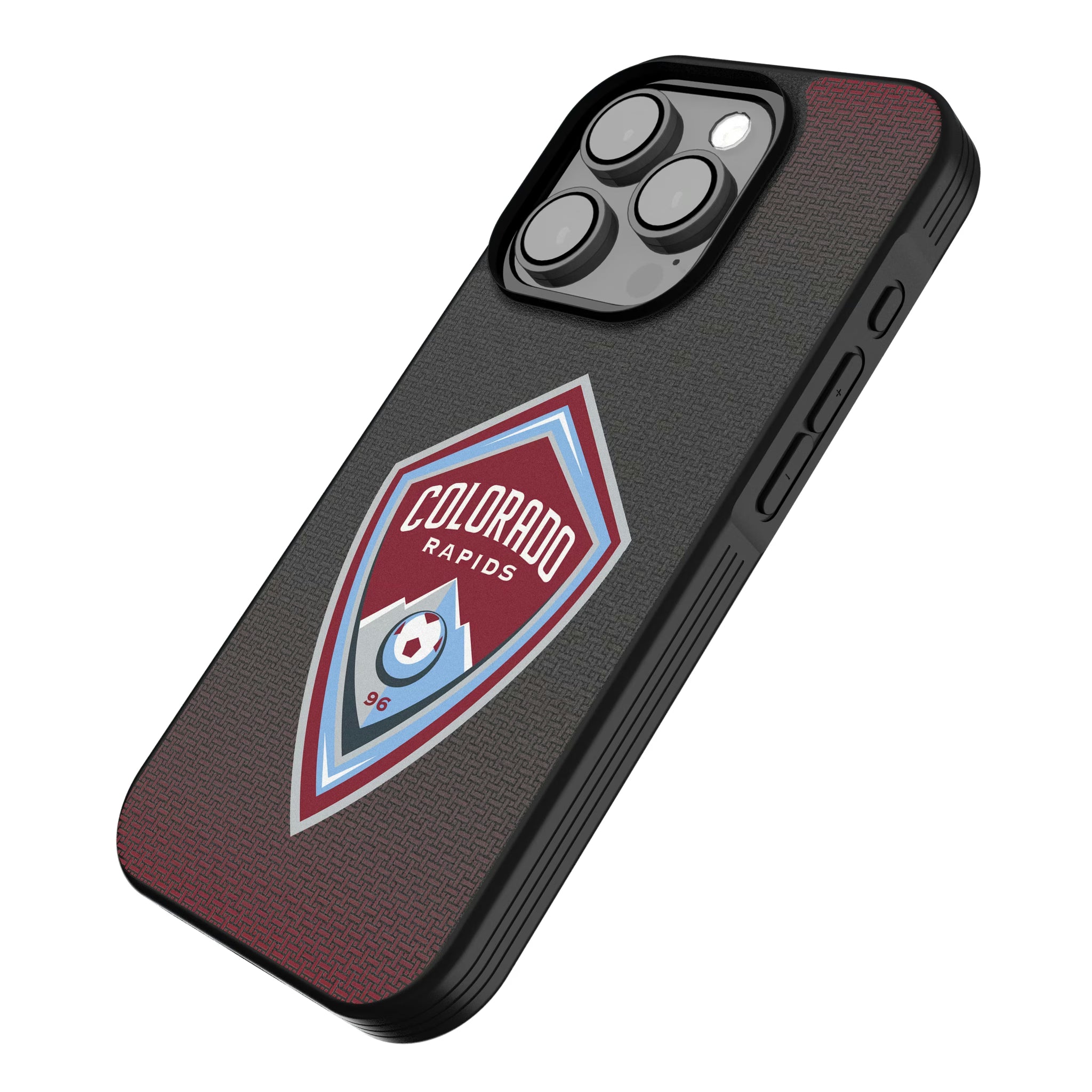 Colorado Rapids Linen iPhone Bump Phone Case for Apple iPhone - Isometric View