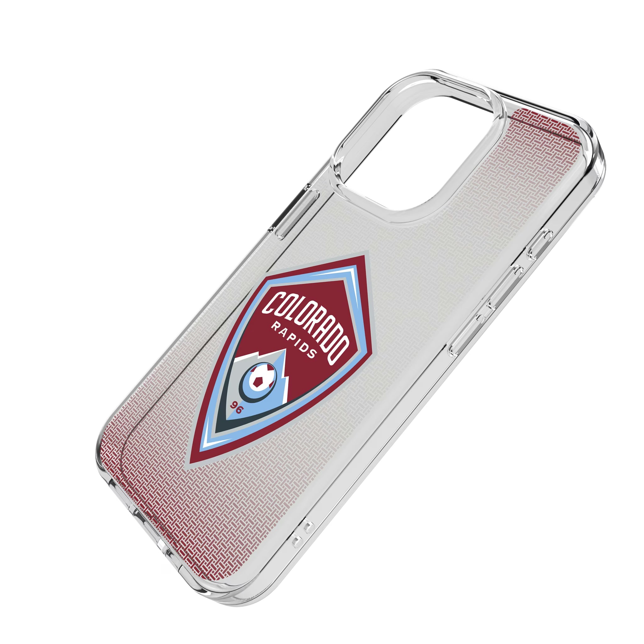 Colorado Rapids Linen iPhone Clear Phone Case for Apple iPhone - Isometric View