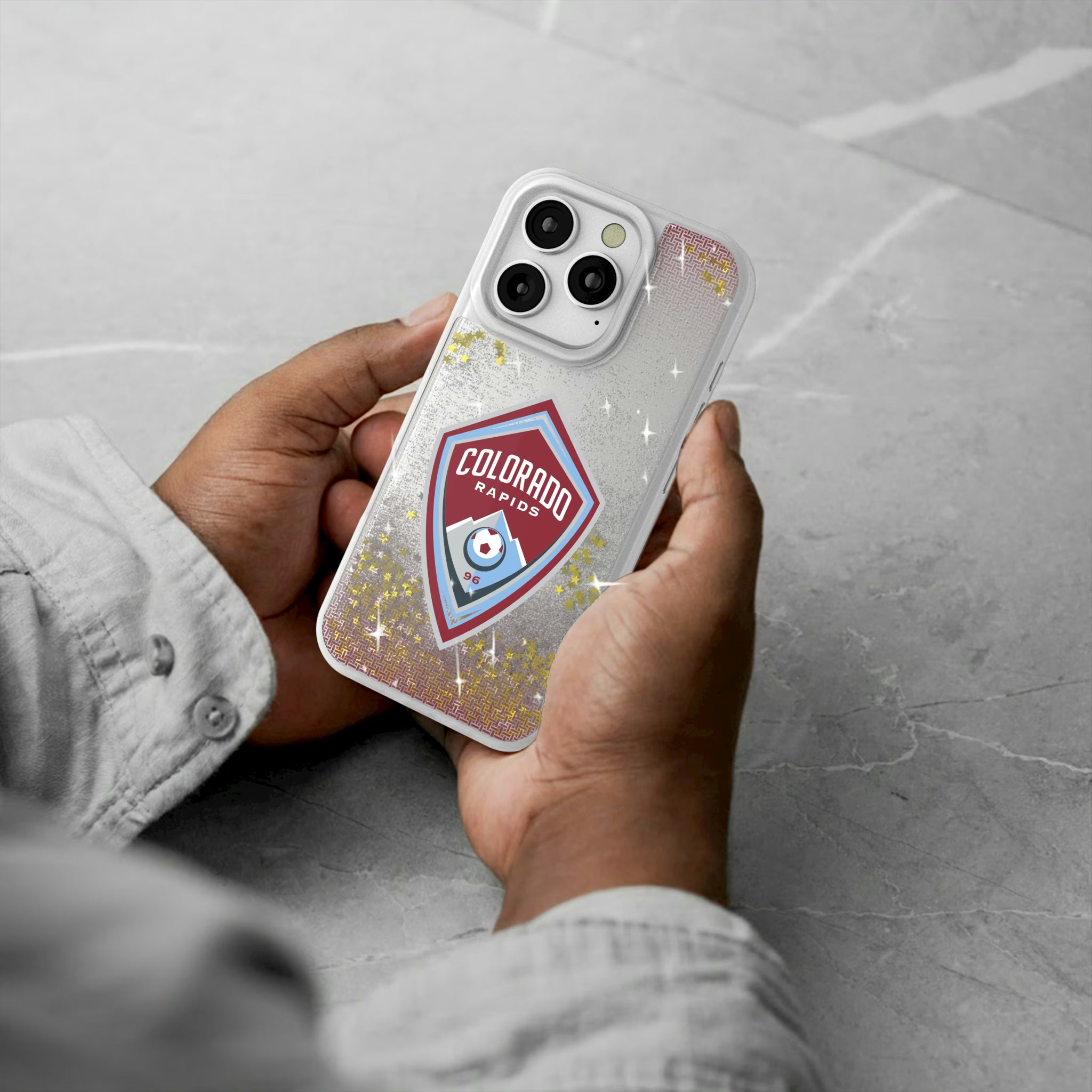 Colorado Rapids Linen iPhone Glitter Phone Case for Apple iPhone - Lifestyle#Device_iPhone 16 Pro