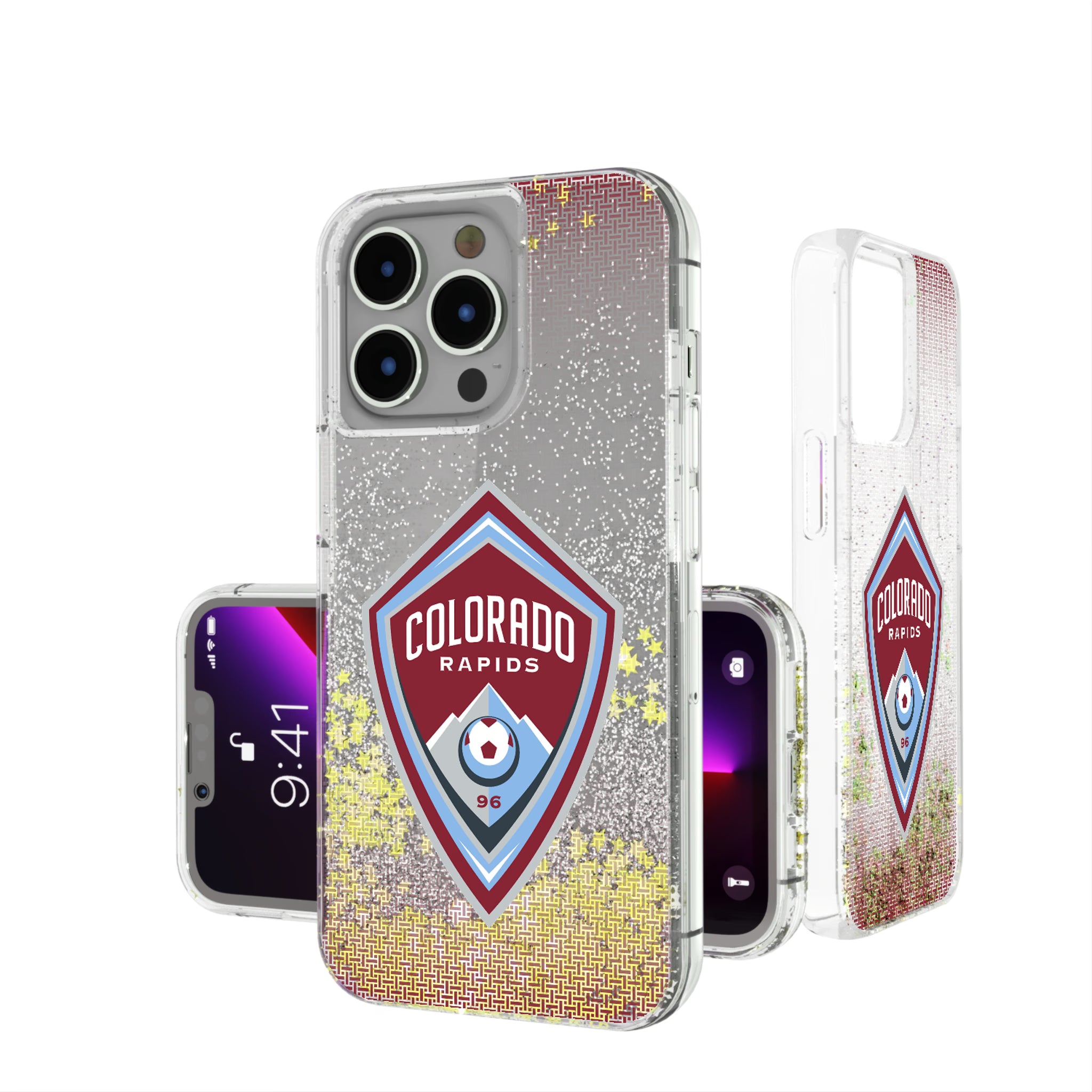 Colorado Rapids Linen iPhone Glitter Phone Case for Apple iPhone