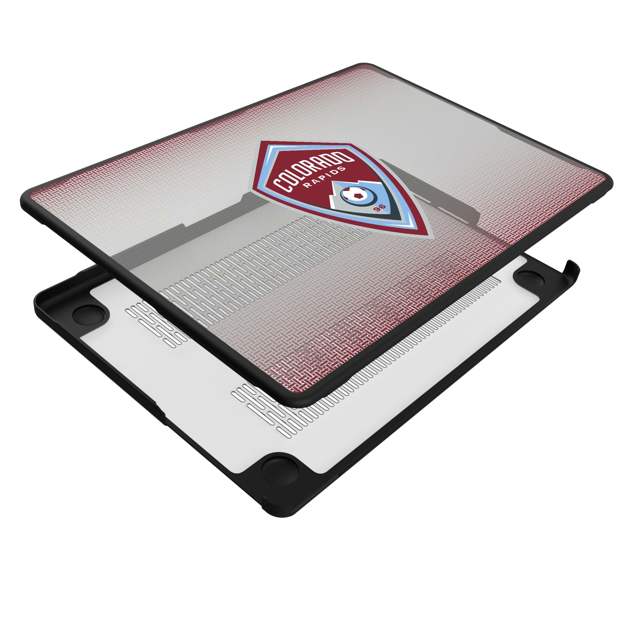 Colorado Rapids Linen MacBook Laptop Case for Apple MacBook - Isometric View#Device_MacBook Pro (14-inch, 2021) / MacBook Pro (14-inch, 2023) / MacBook Pro (14-inch, 2024)