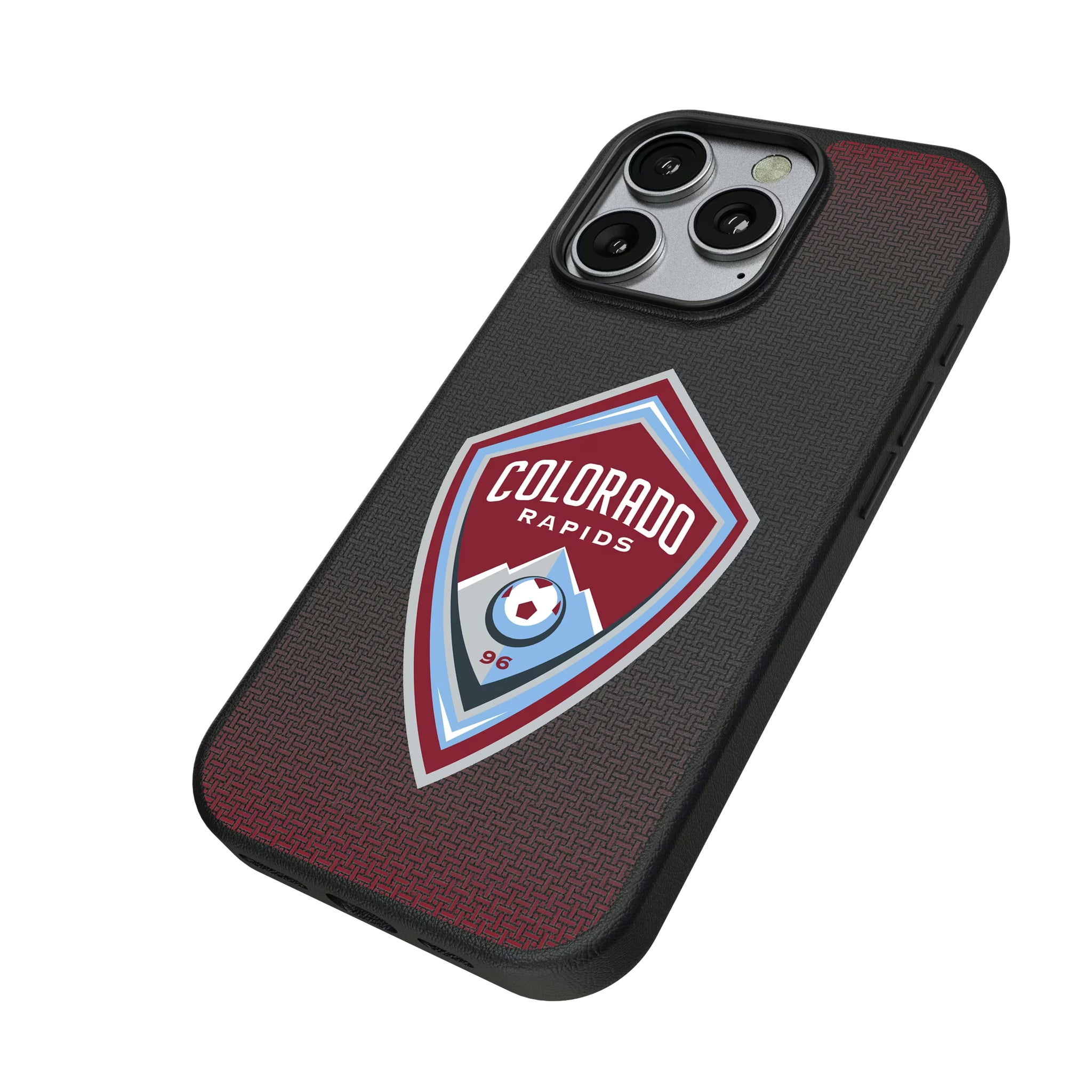 Colorado Rapids Linen iPhone MagSafe Compatible Phone Case for Apple iPhone - Isometric View