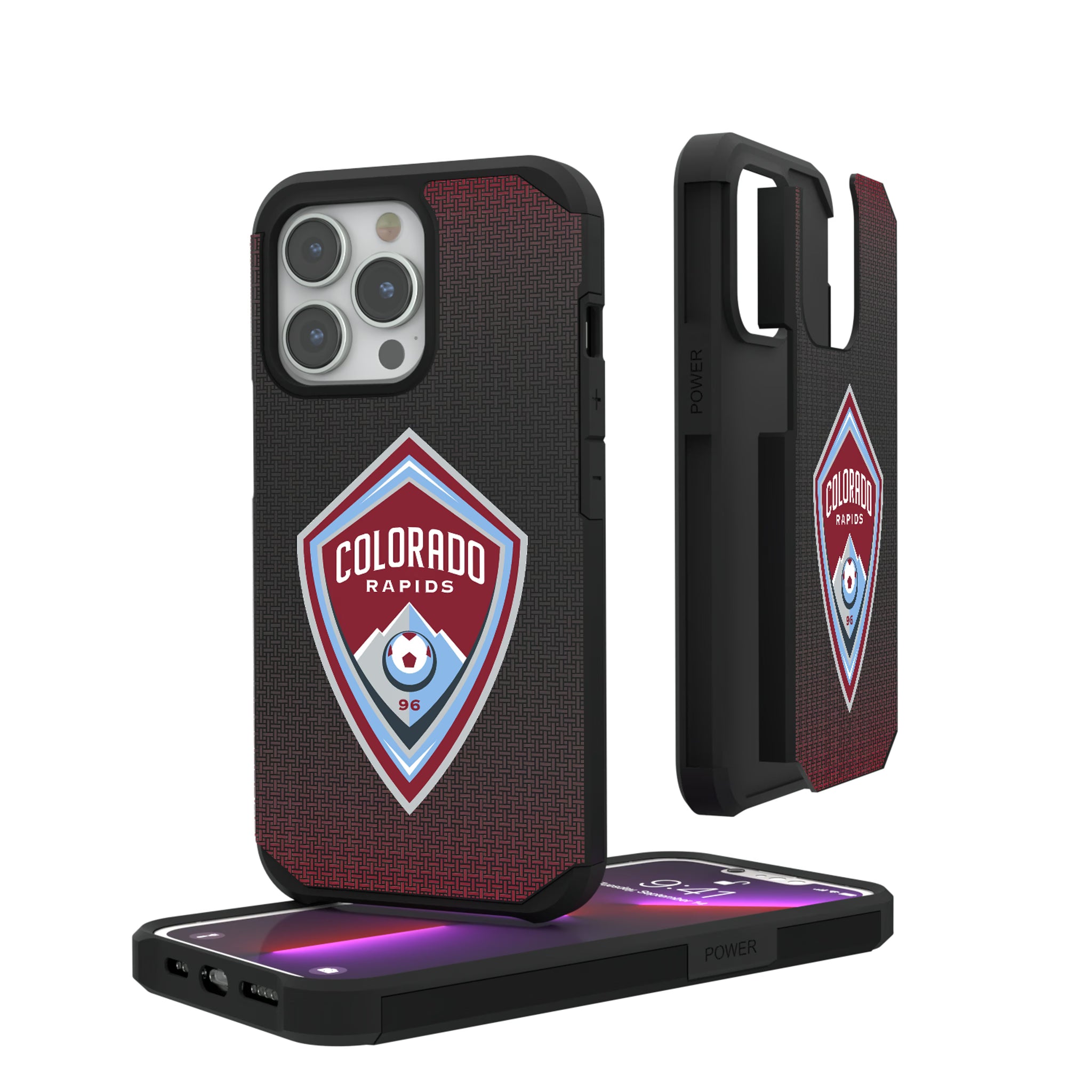 Colorado Rapids Linen iPhone Rugged Phone Case for Apple iPhone#Device_iPhone 13 Pro