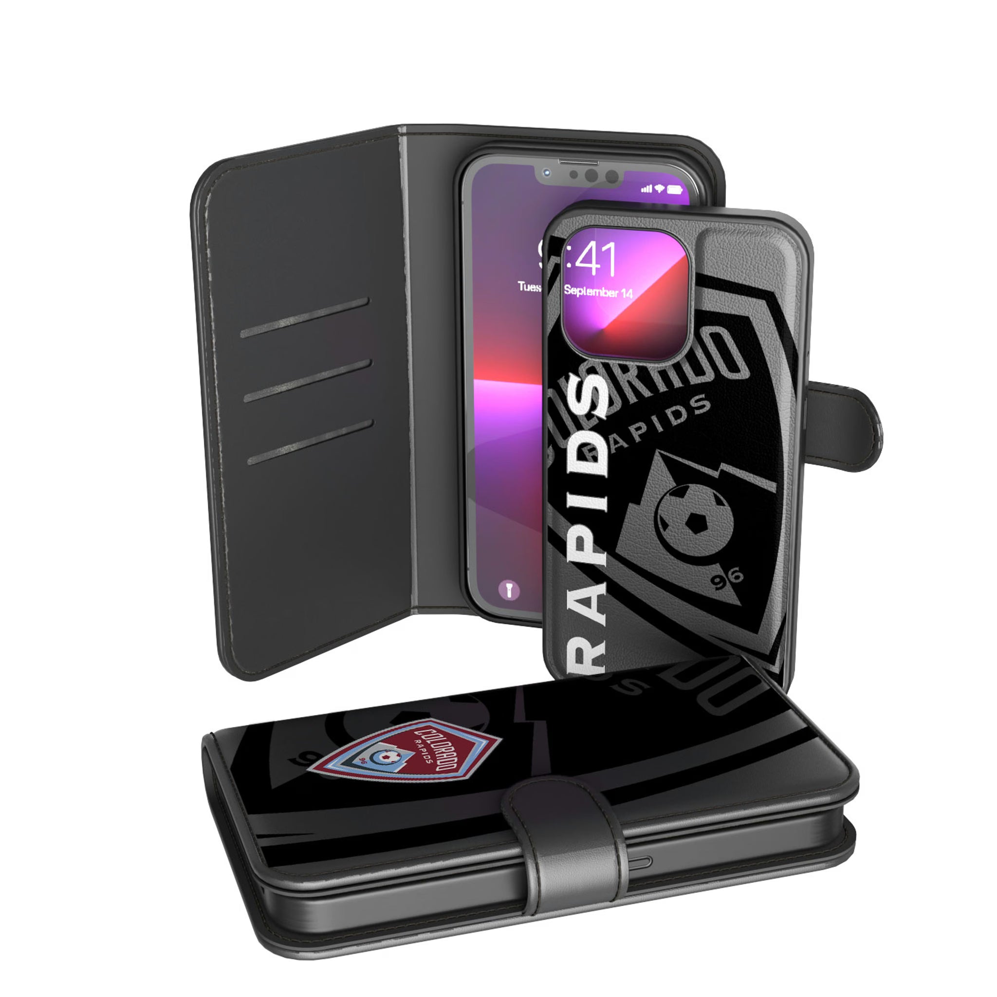 Colorado Rapids Monocolor Tilt iPhone Wallet Phone Case for Apple iPhone
