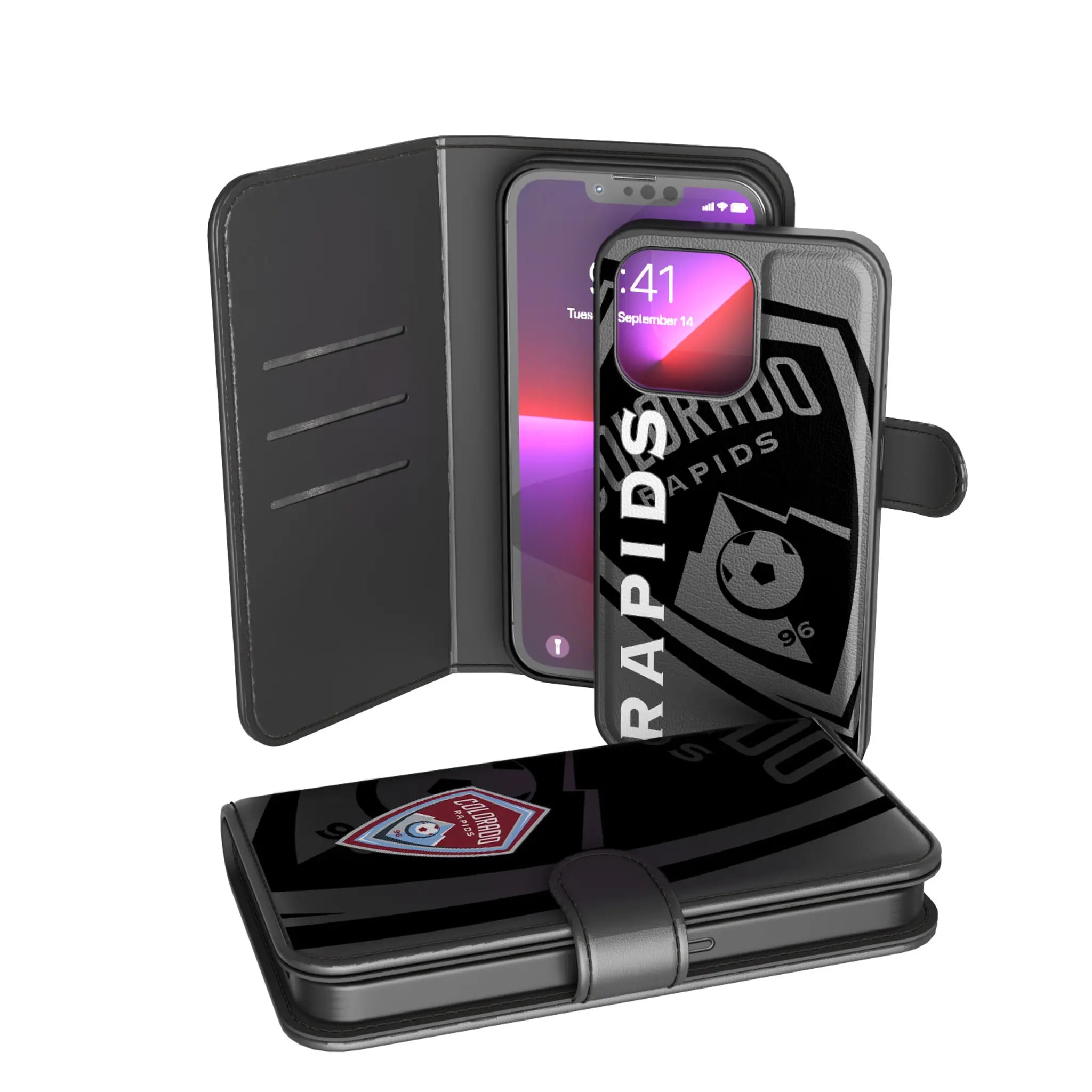 Colorado Rapids Monocolor Tilt iPhone Wallet Phone Case for Apple iPhone
