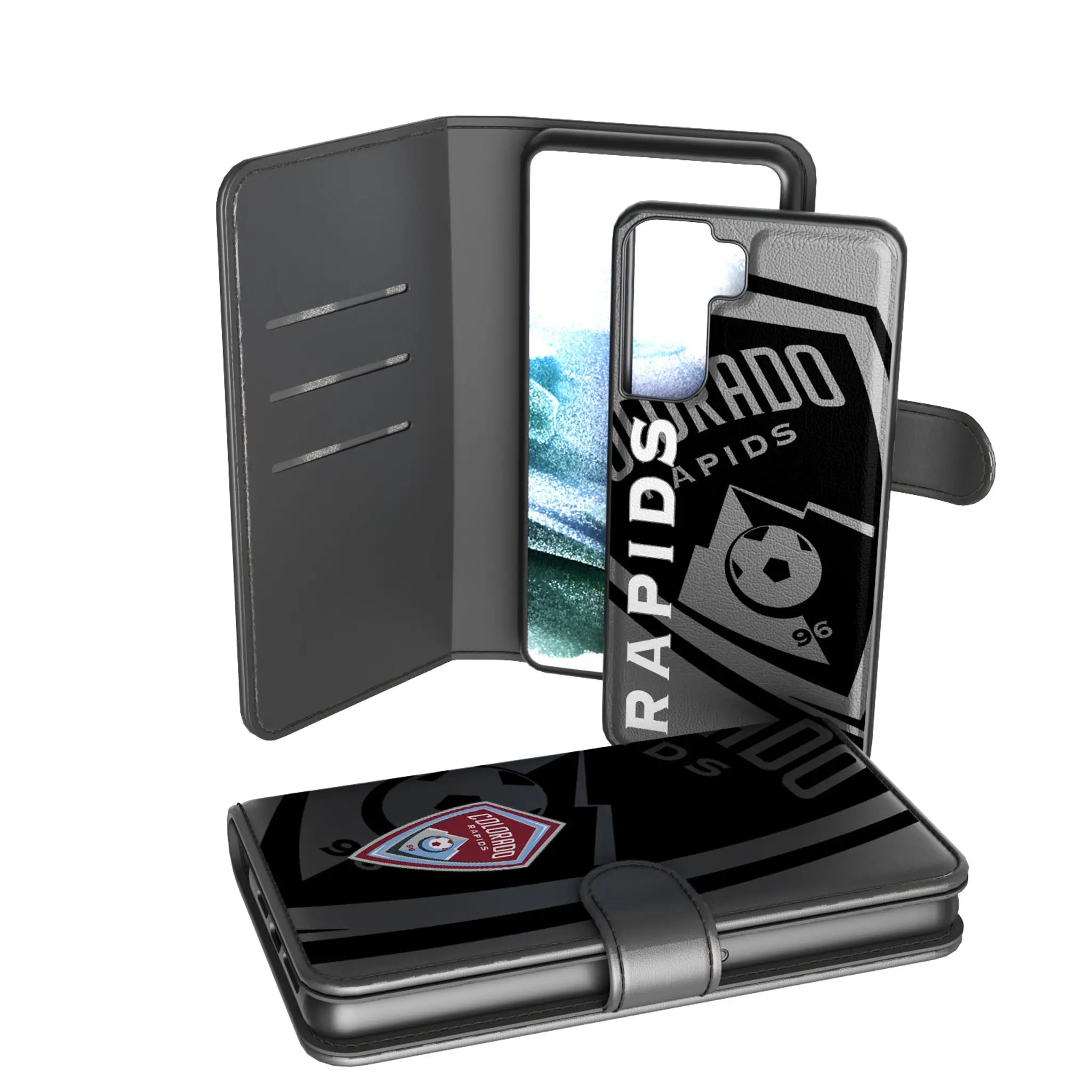 Colorado Rapids Monocolor Tilt Galaxy Wallet Phone Case for Samsung Galaxy