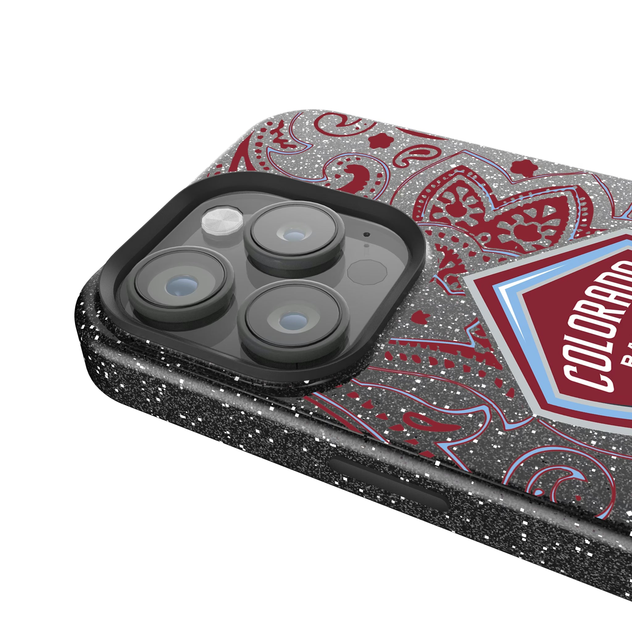 Colorado Rapids Paisley iPhone Bling Phone Case for Apple iPhone - Detail