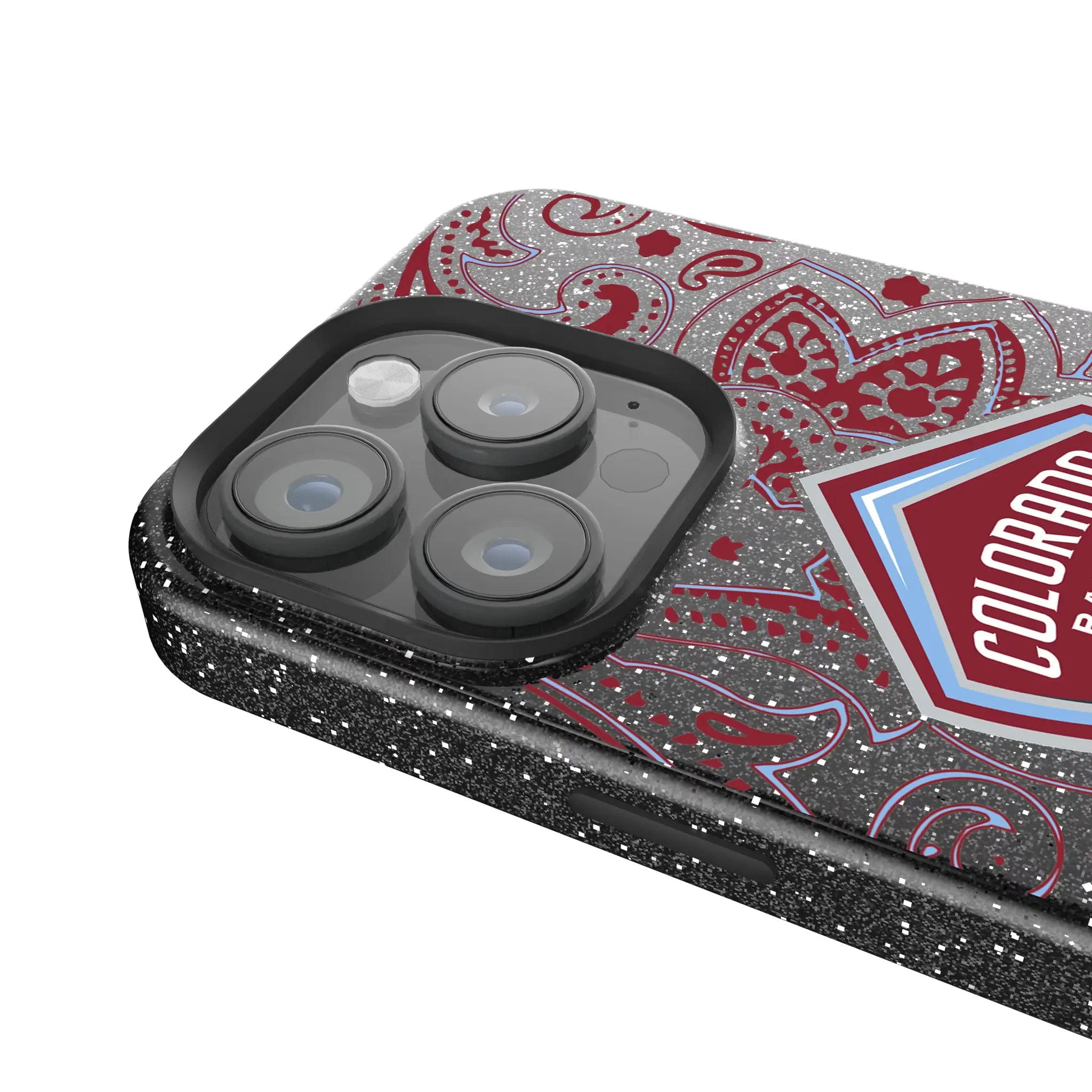 Colorado Rapids Paisley iPhone Bling Phone Case for Apple iPhone - Detail