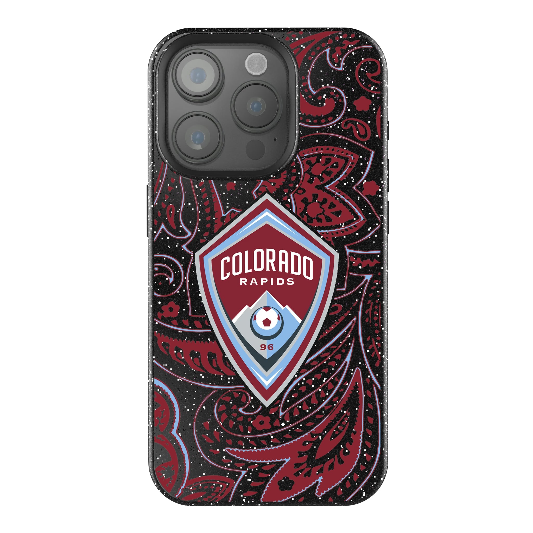 Colorado Rapids Paisley iPhone Bling Phone Case for Apple iPhone