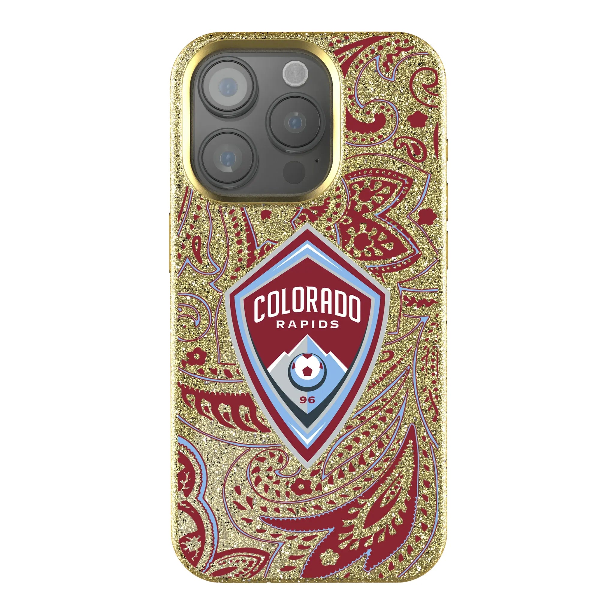 Colorado Rapids Paisley iPhone Bling Phone Case for Apple iPhone