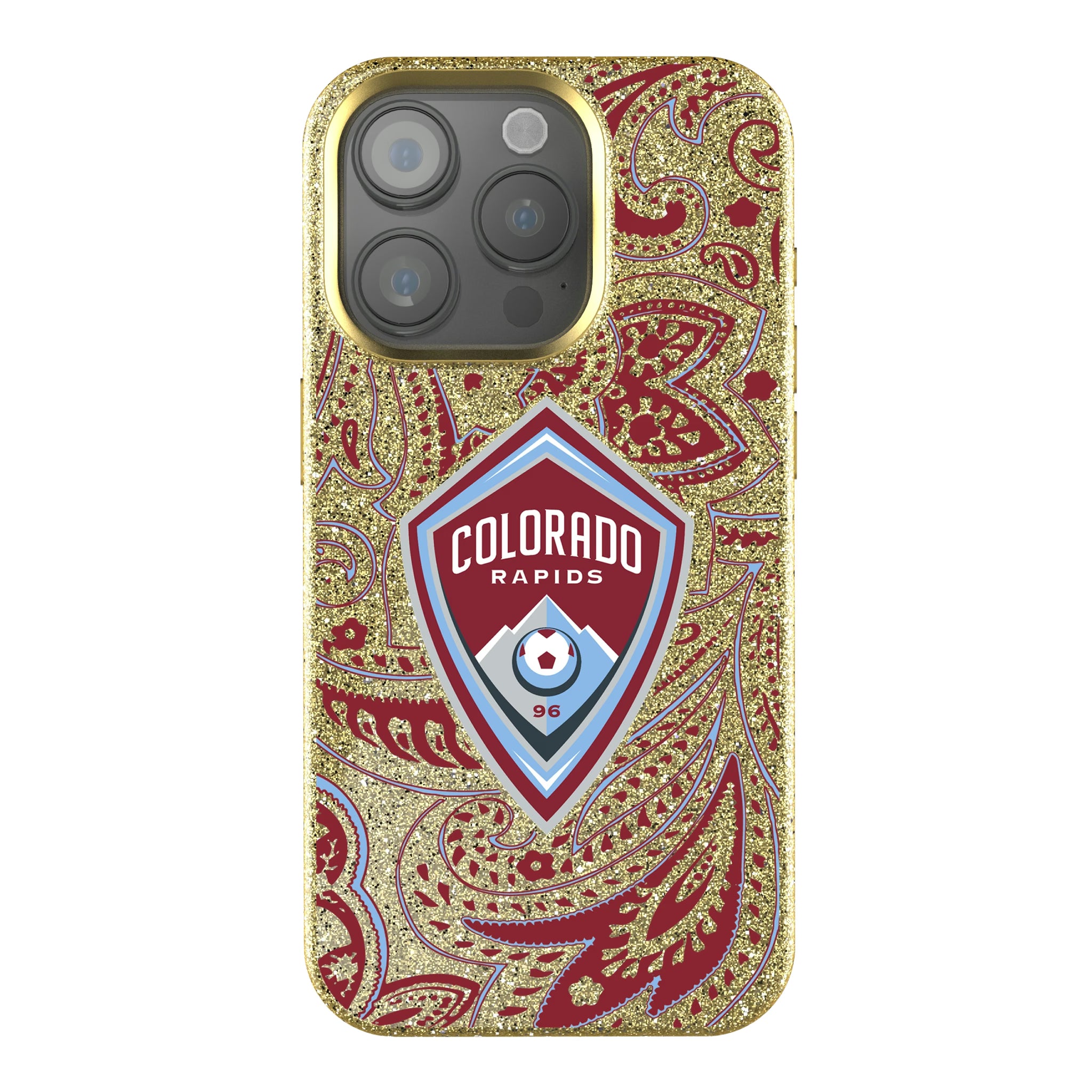 Colorado Rapids Paisley iPhone Bling Phone Case for Apple iPhone