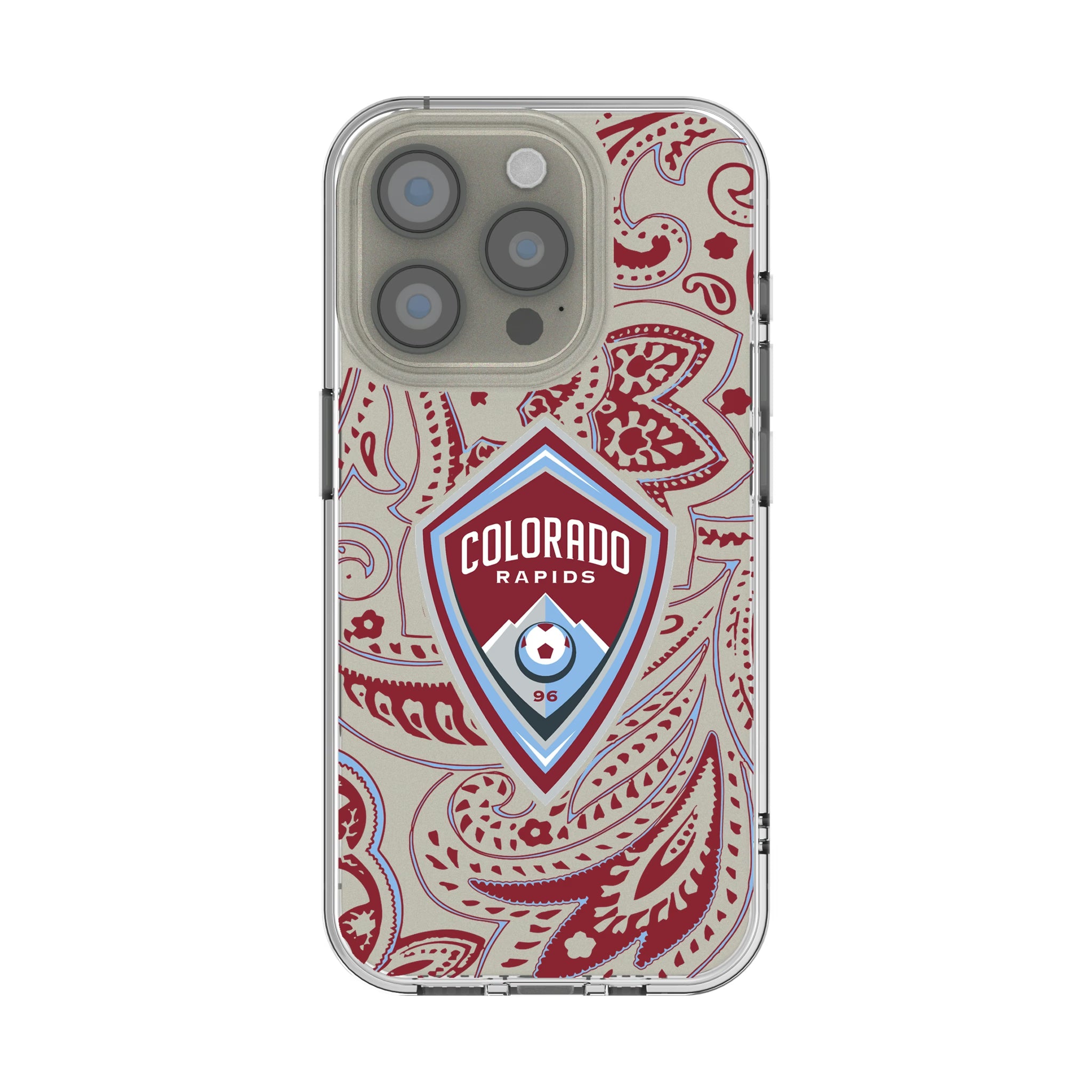 Colorado Rapids Paisley iPhone Clear Phone Case for Apple iPhone