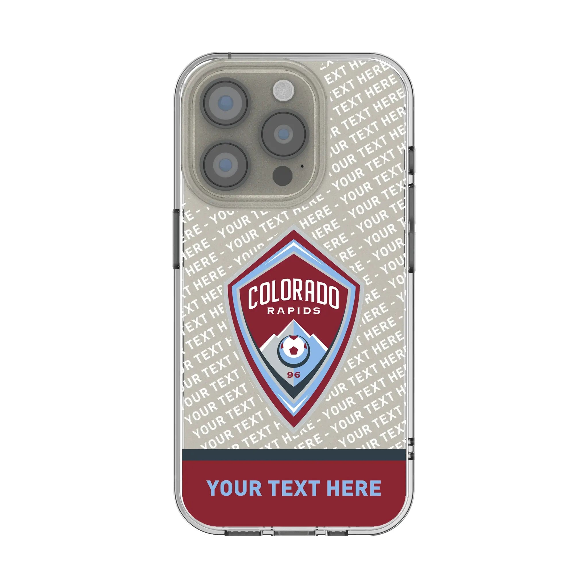 Colorado Rapids Personalized EndZone Plus iPhone Clear Phone Case for Apple iPhone