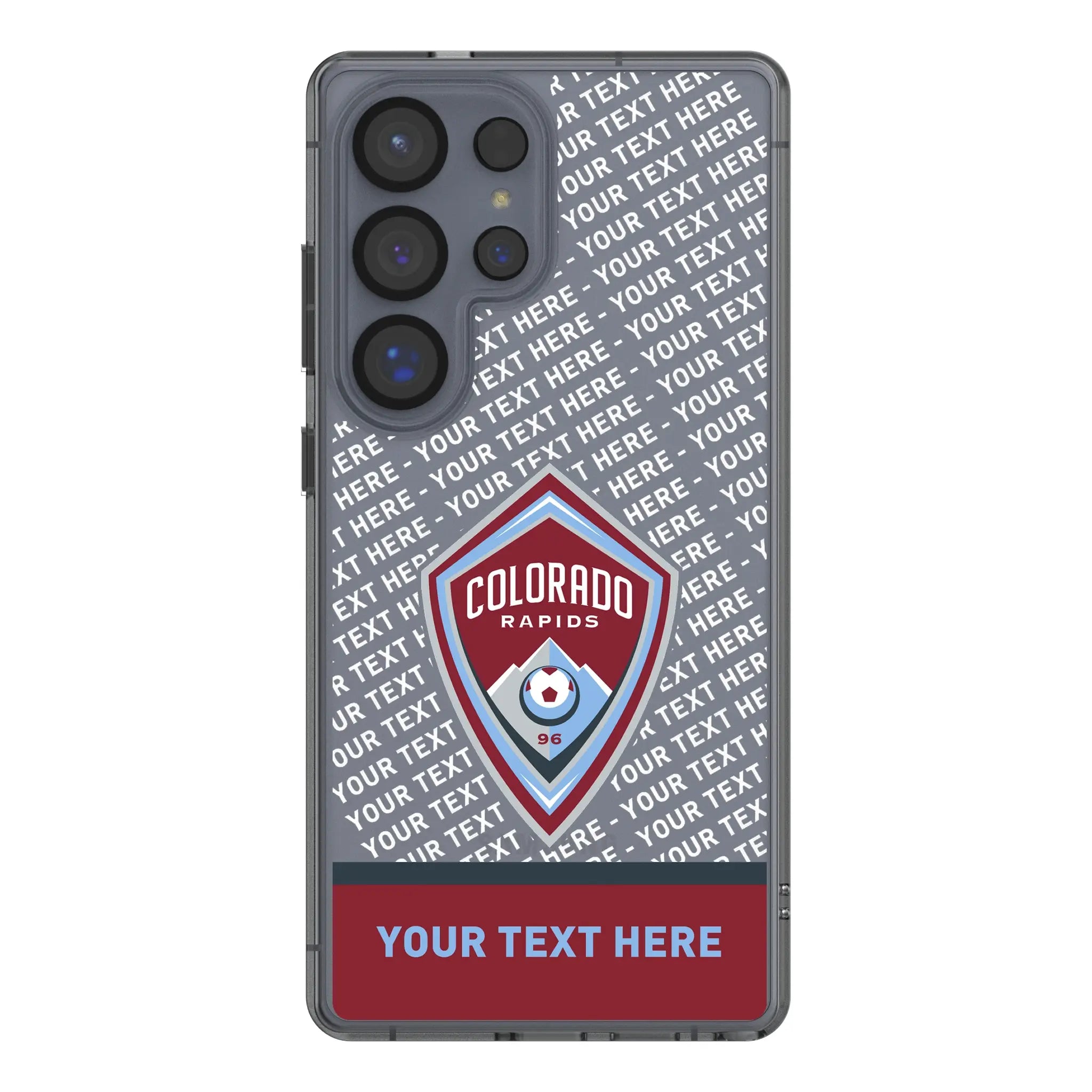 Colorado Rapids Personalized EndZone Plus Galaxy Clear Phone Case for Samsung Galaxy