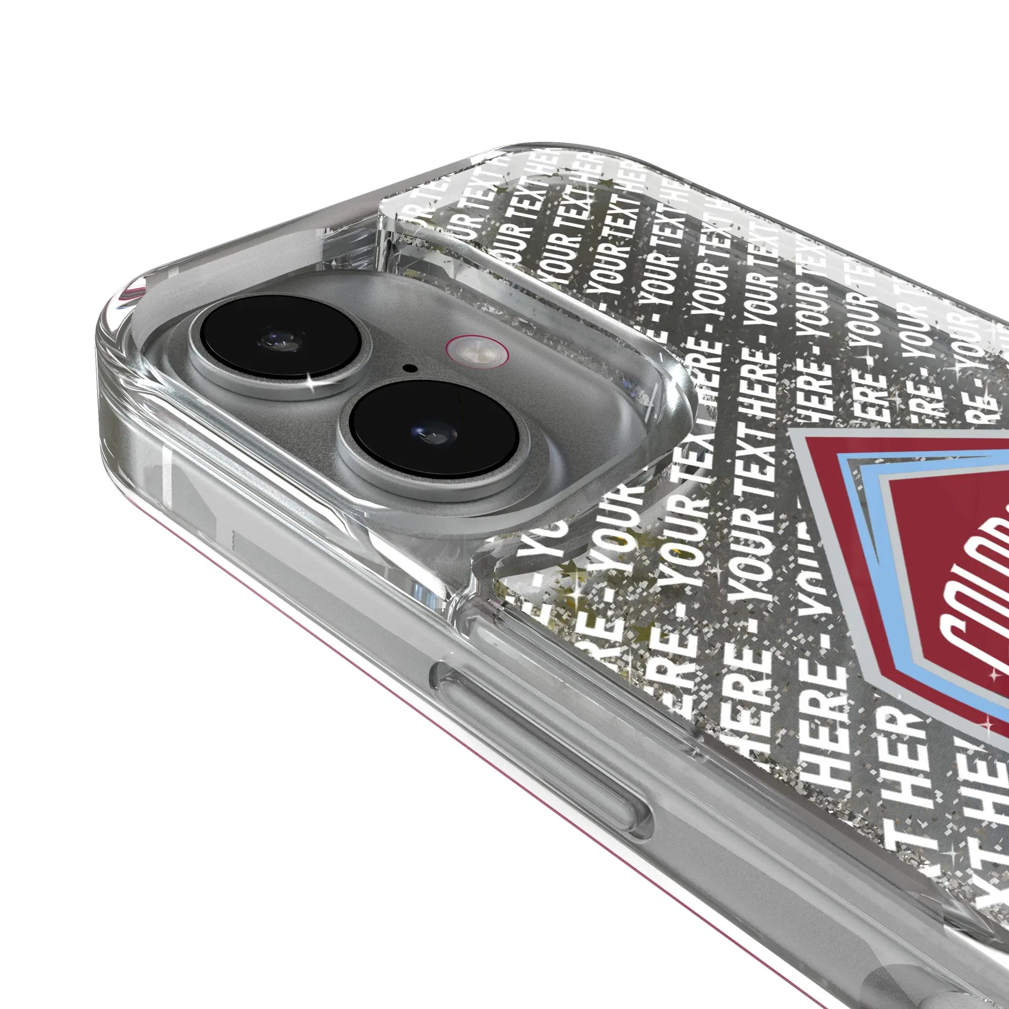 Colorado Rapids Personalized EndZone Plus iPhone Glitter Phone Case for Apple iPhone - Detail