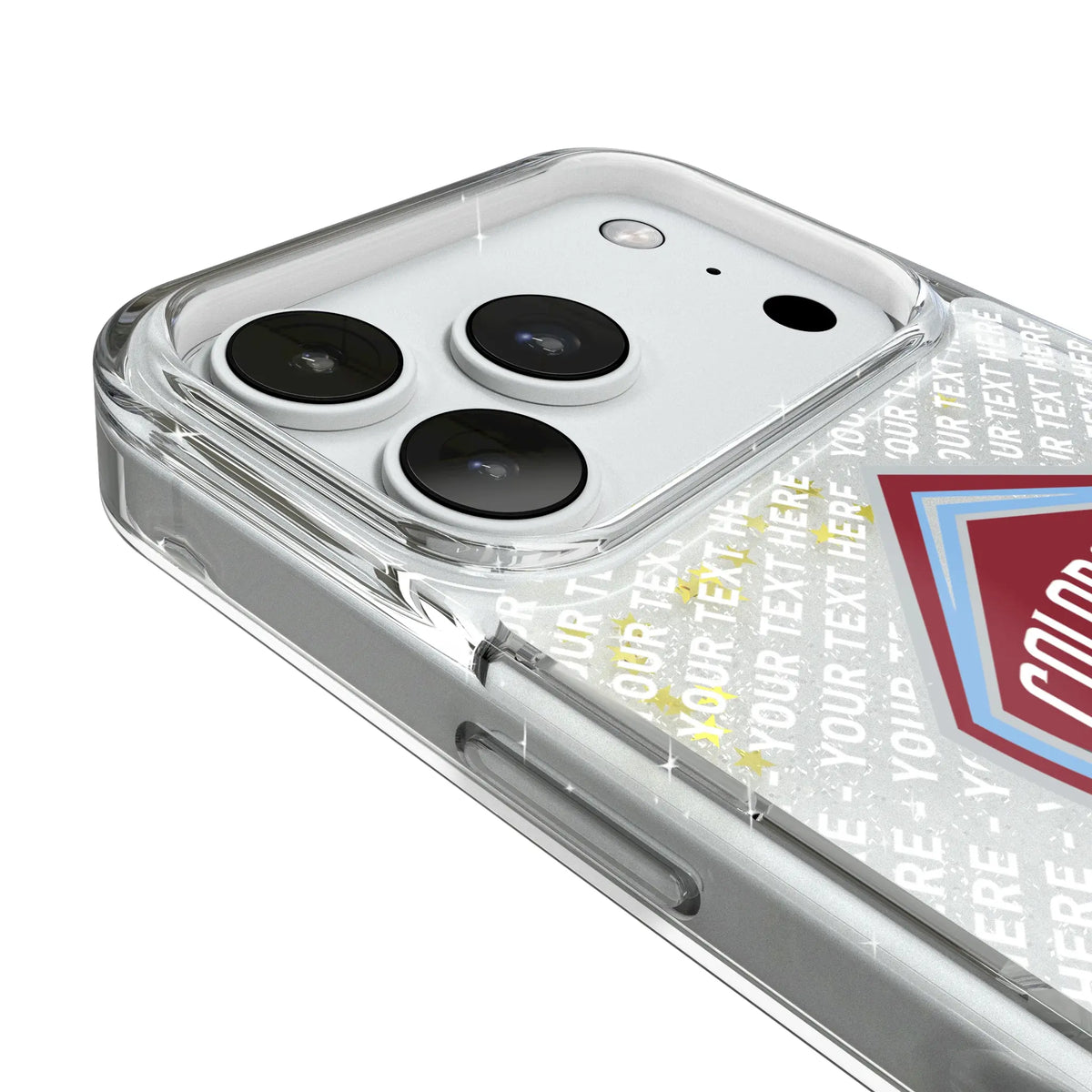Colorado Rapids Personalized EndZone Plus iPhone Glitter Phone Case for Apple iPhone - Detail#Device_iPhone 18 Pro