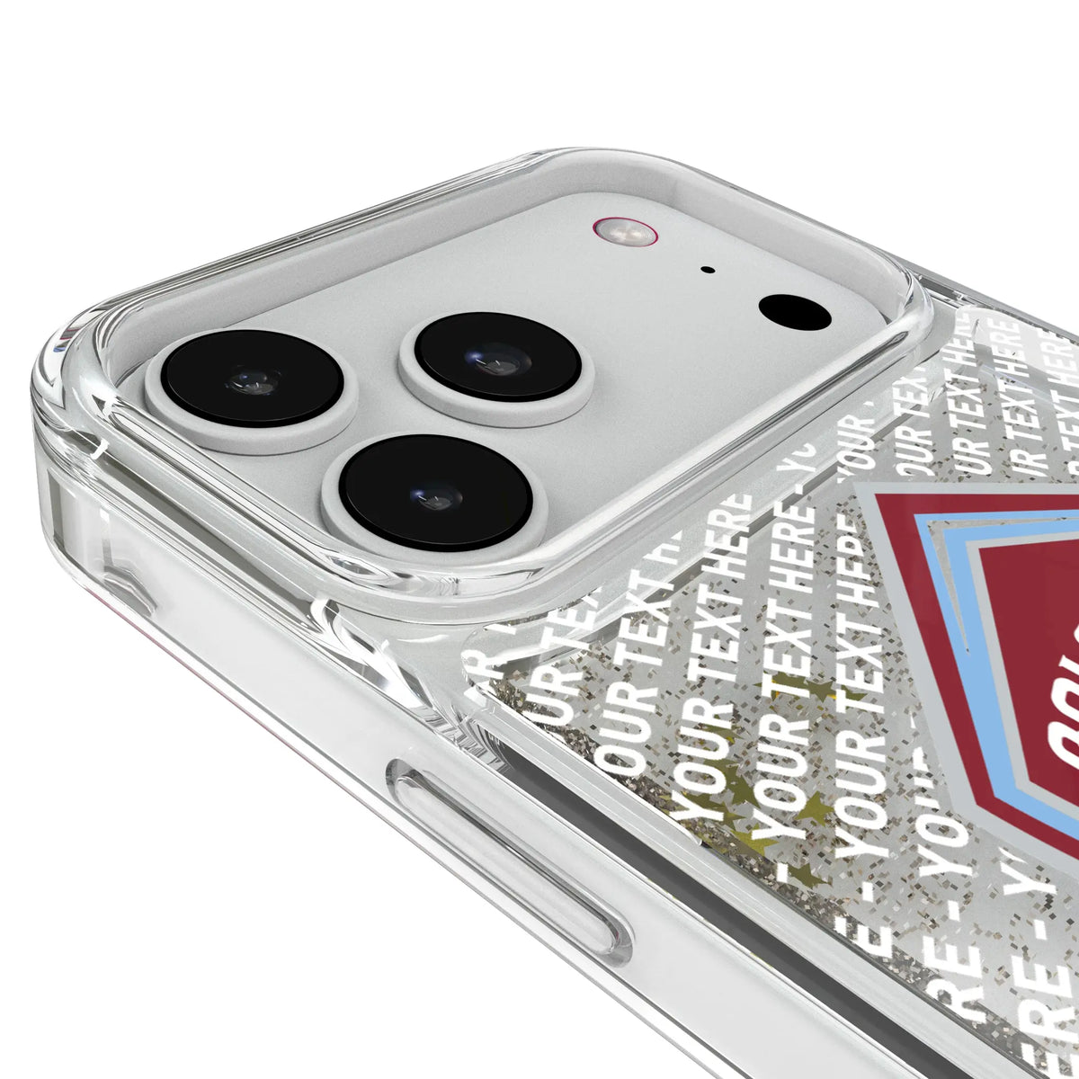 Colorado Rapids Personalized EndZone Plus iPhone Glitter Phone Case for Apple iPhone - Detail#Device_iPhone 18 Pro Max