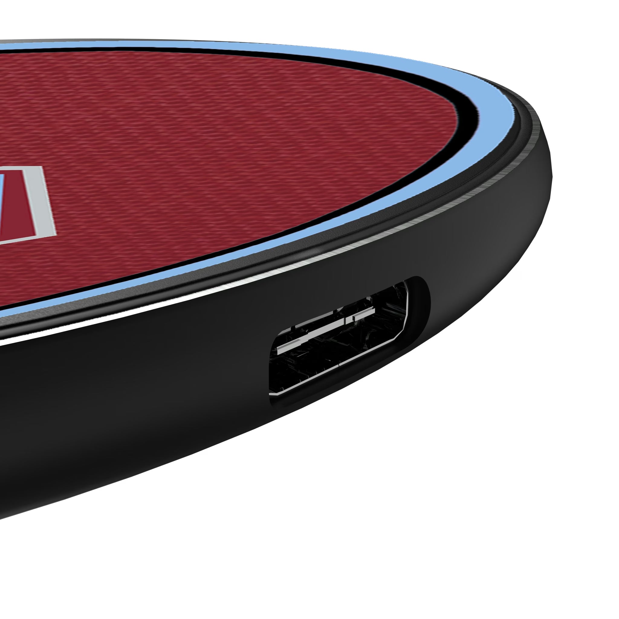 Colorado Rapids Personalized Endzone Solid 15-Watt Wireless Charger - Detail