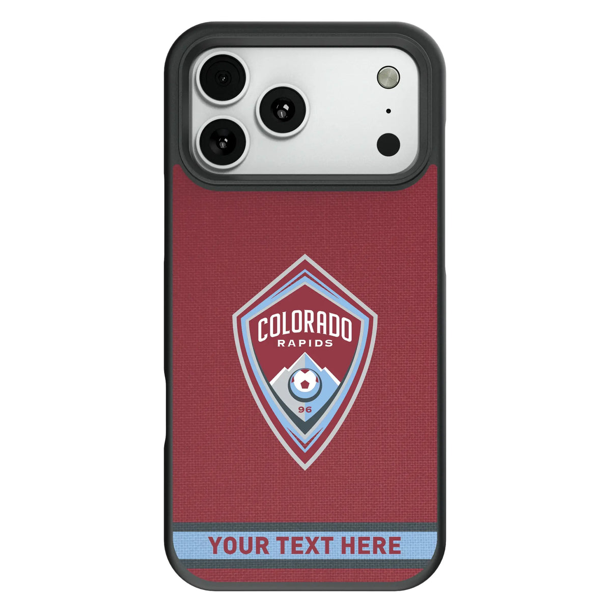 Colorado Rapids Personalized Stripe Bump Phone Case for Apple iPhone