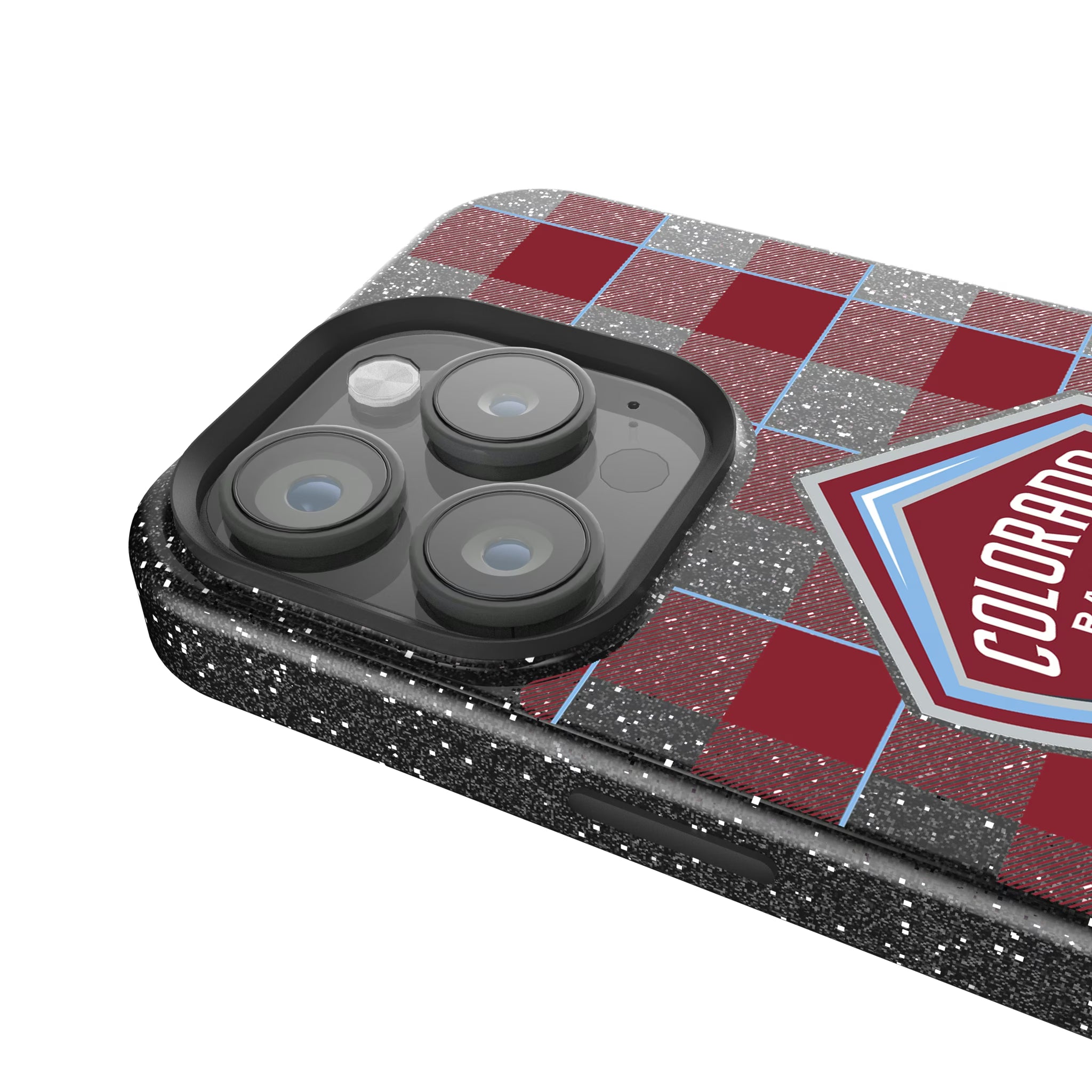 Colorado Rapids Plaid iPhone Bling Phone Case for Apple iPhone - Detail