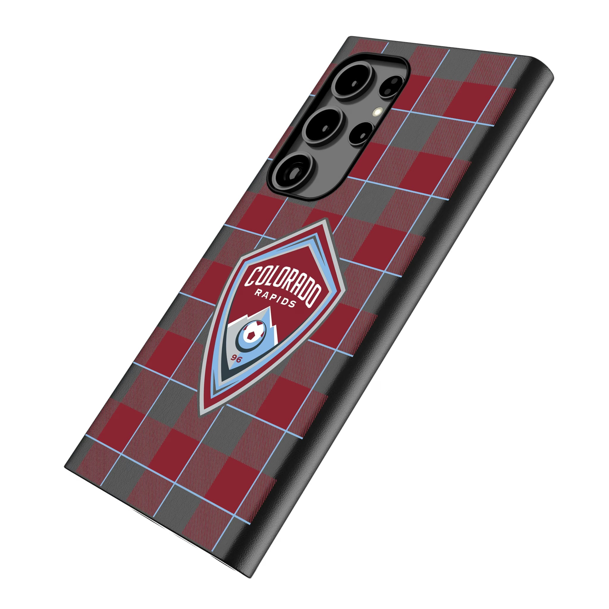 Colorado Rapids Plaid Galaxy MagSafe Compatible Phone Case for Samsung Galaxy - Isometric View