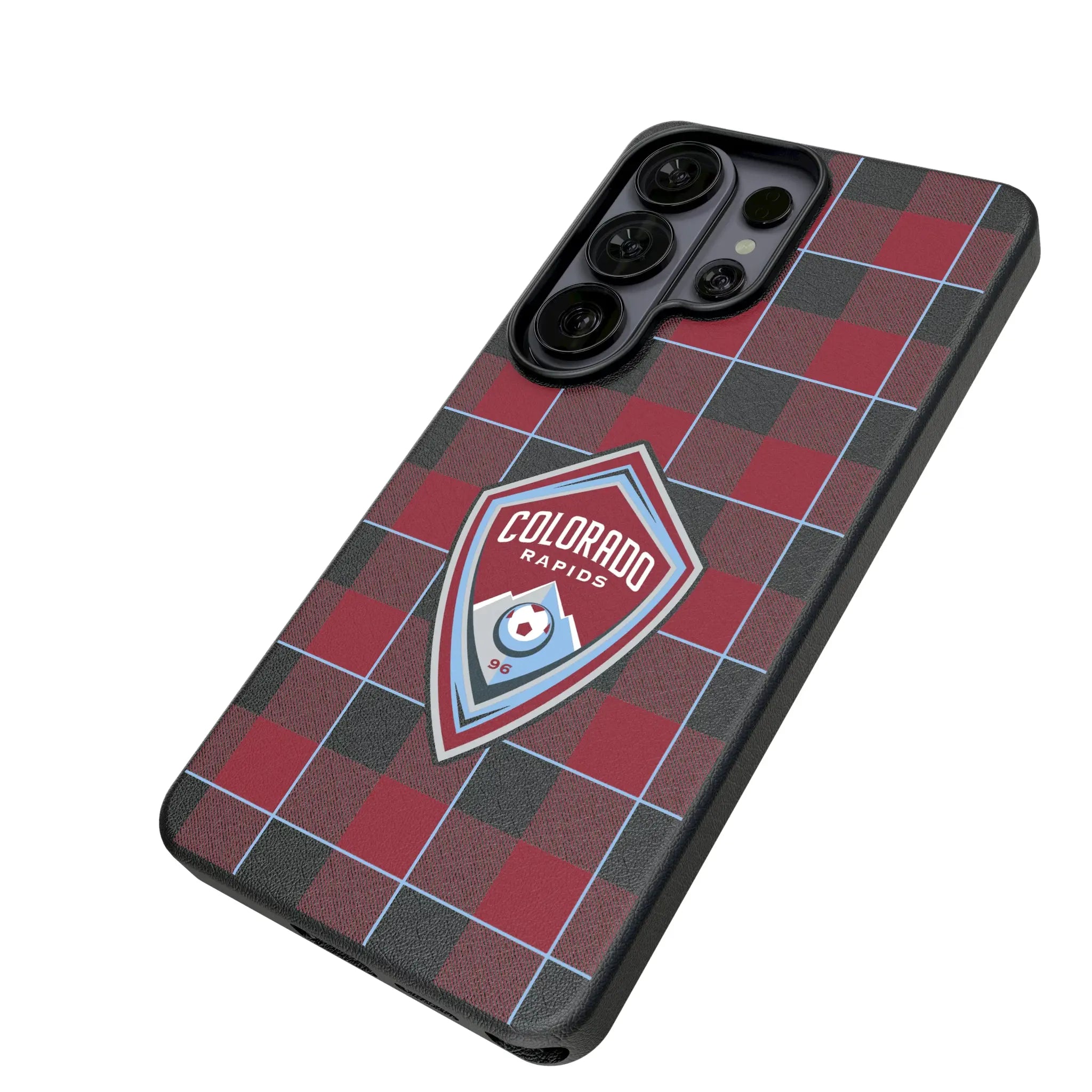 Colorado Rapids Plaid Galaxy MagSafe Compatible Phone Case for Samsung Galaxy - Isometric View#Device_Galaxy S26 Ultra