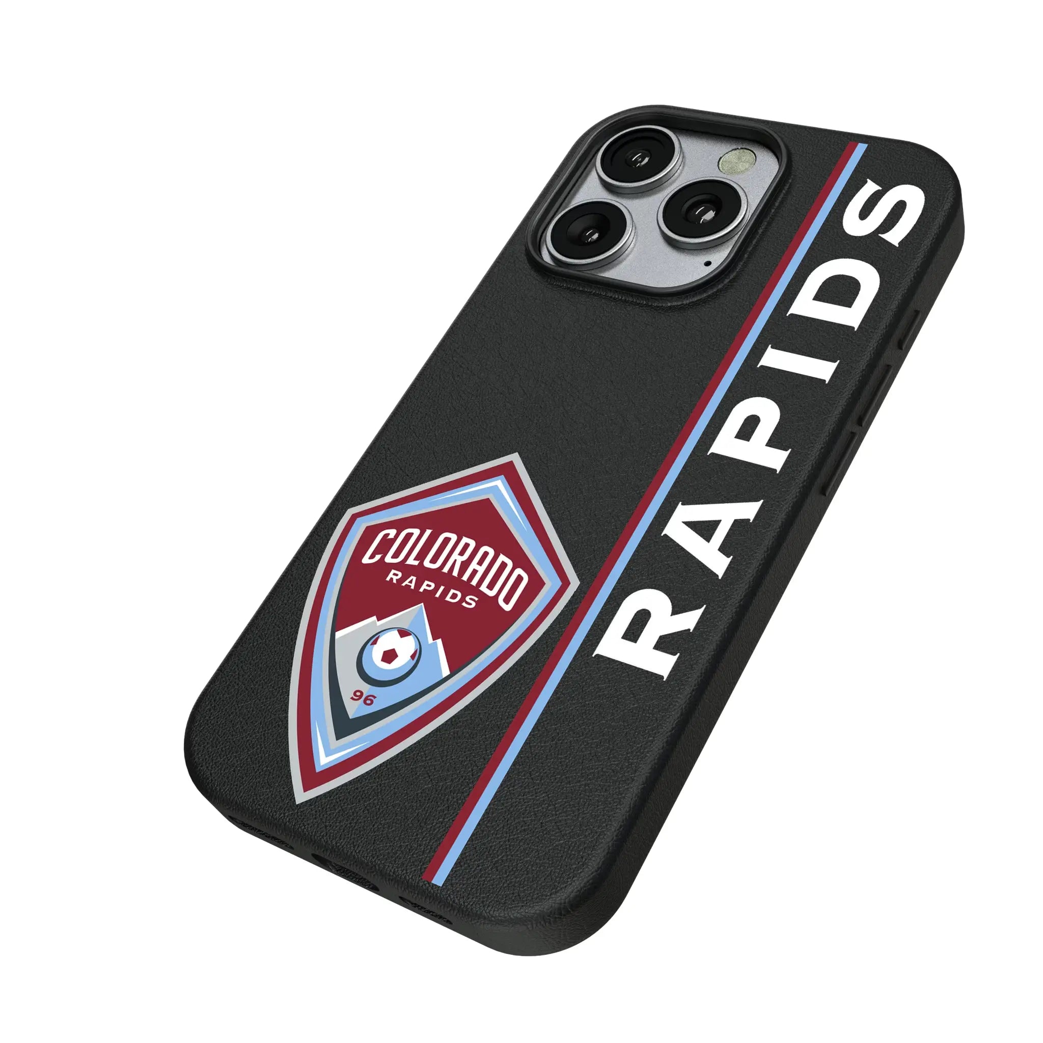 Colorado Rapids Sidebar iPhone MagSafe Compatible Phone Case for Apple iPhone - Isometric View