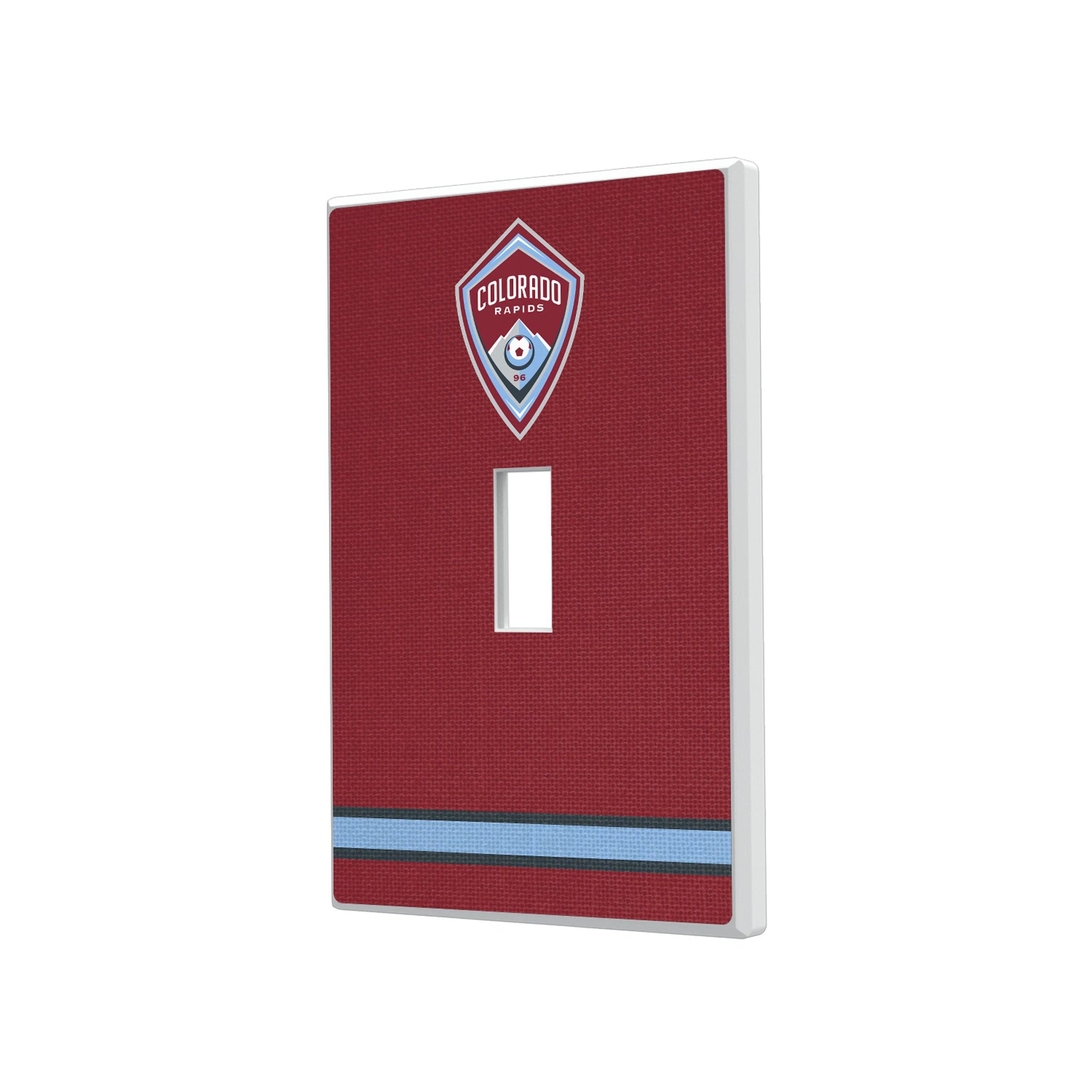 Colorado Rapids Stripe Hidden-Screw Light Switch Plate#Style_Single Toggle