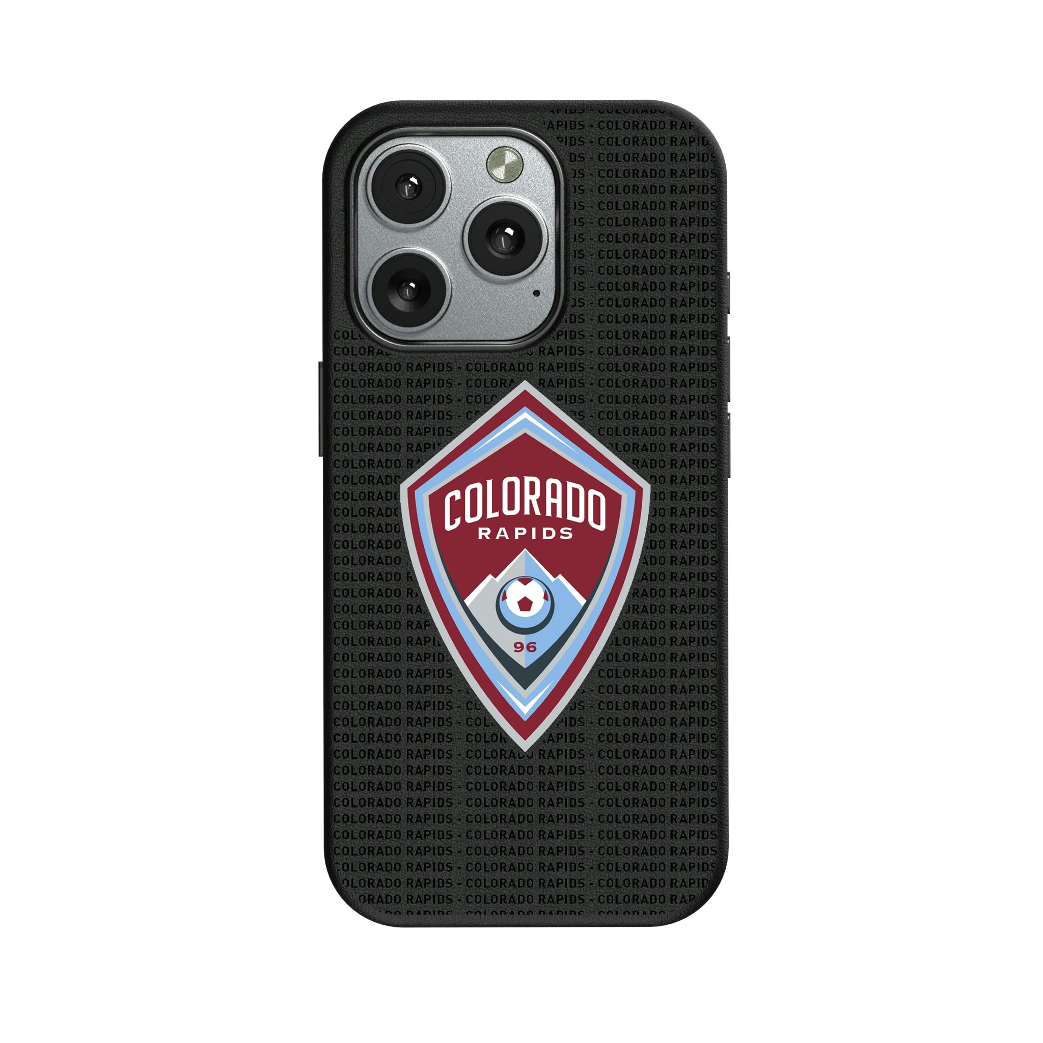Colorado Rapids Text Backdrop iPhone MagSafe Compatible Phone Case for Apple iPhone