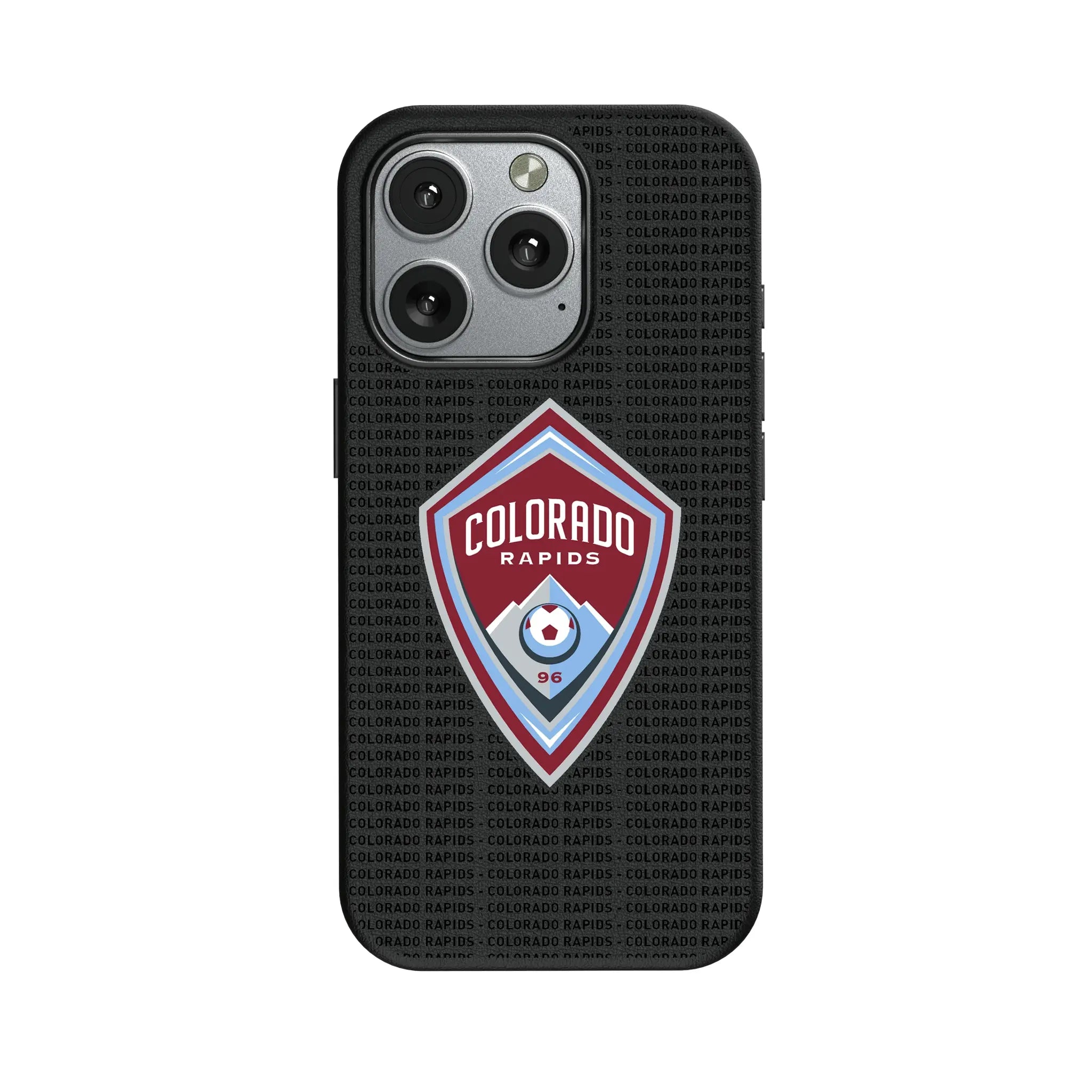 Colorado Rapids Text Backdrop iPhone MagSafe Compatible Phone Case for Apple iPhone