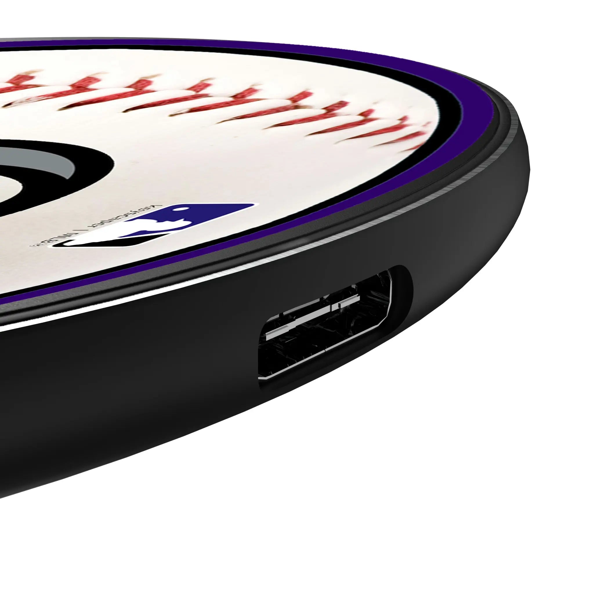 Colorado Rockies Baseball 15-Watt Wireless Charger - Detail
