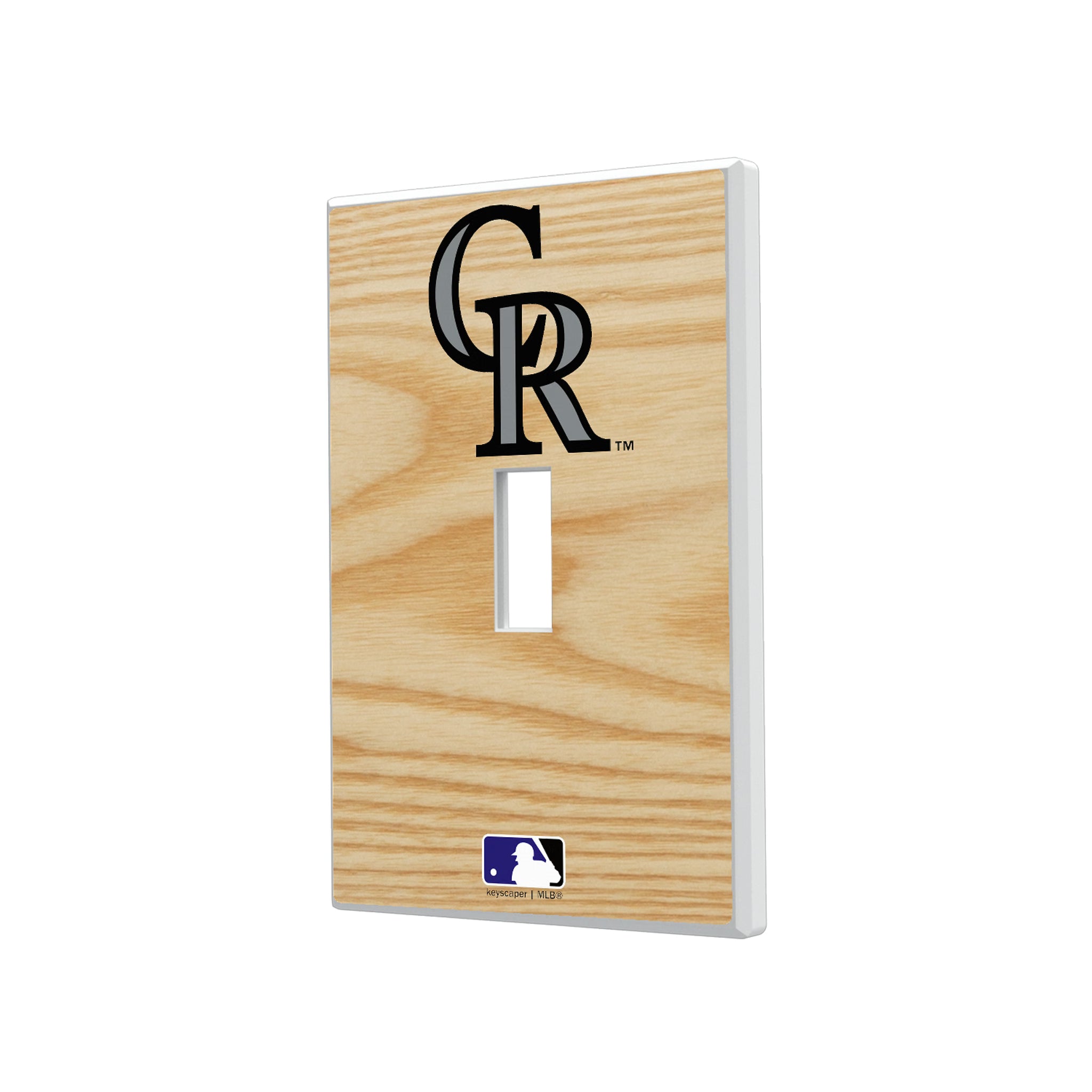 Colorado Rockies Baseball Bat Hidden-Screw Light Switch Plate#Style_Single Toggle