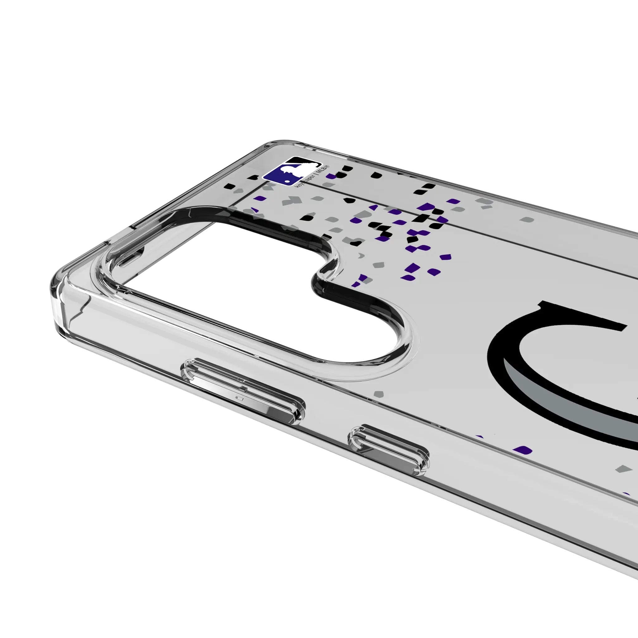 Colorado Rockies Confetti Galaxy Clear Phone Case for Samsung Galaxy - Detail#Device_Galaxy S25 Ultra