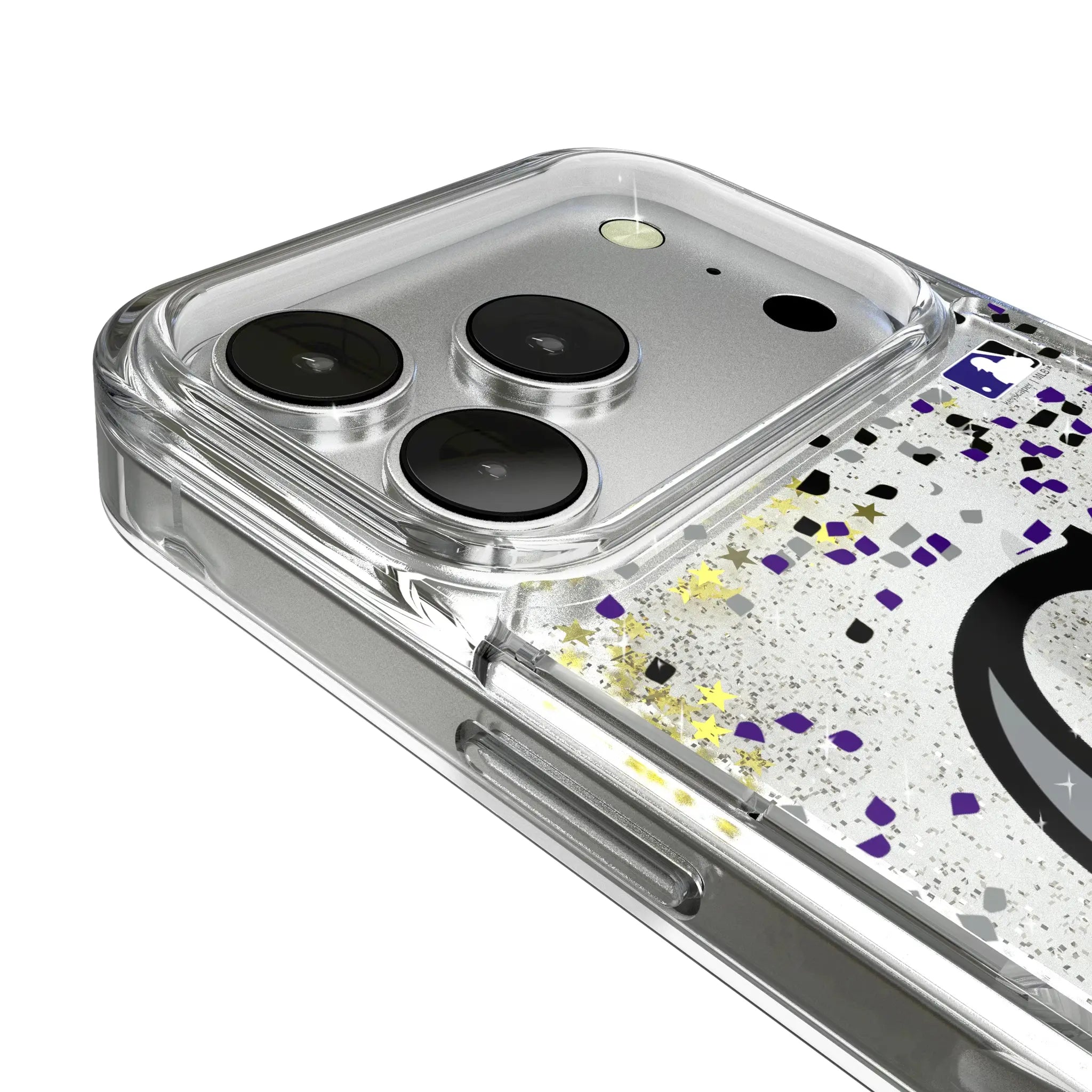 Colorado Rockies Confetti iPhone Glitter Phone Case for Apple iPhone - Detail