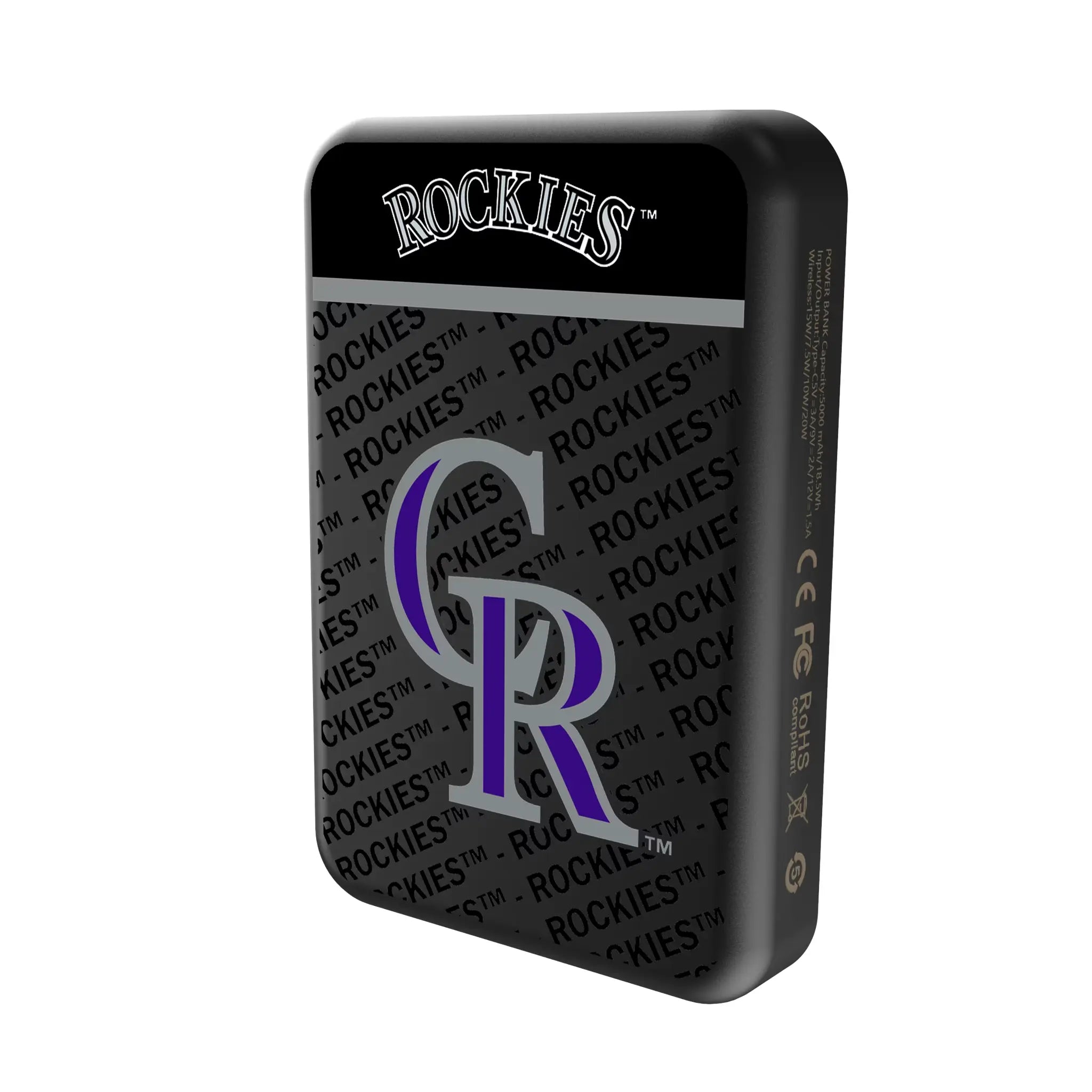 Colorado Rockies Endzone Plus Wireless Mag Power Bank