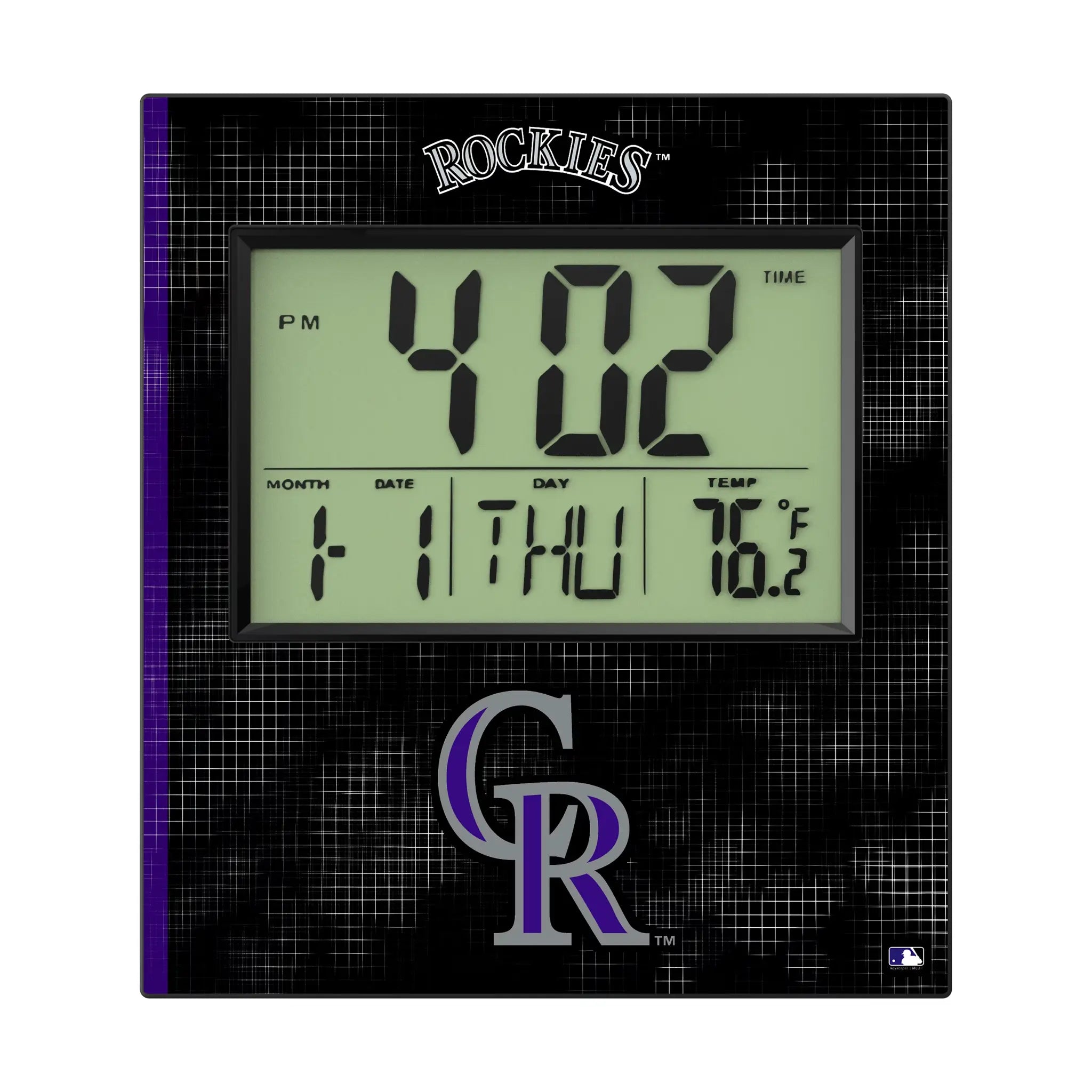 Colorado Rockies Hatch Wall Clock