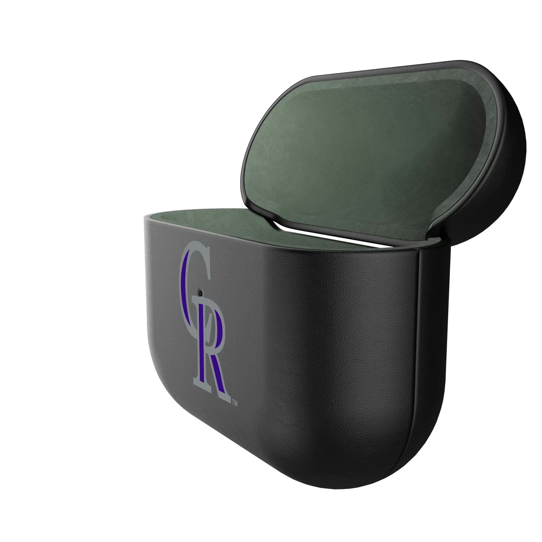 Colorado Rockies Insignia AirPods AirPod Case Cover - Isometric View#Device_AirPods 3rd Gen