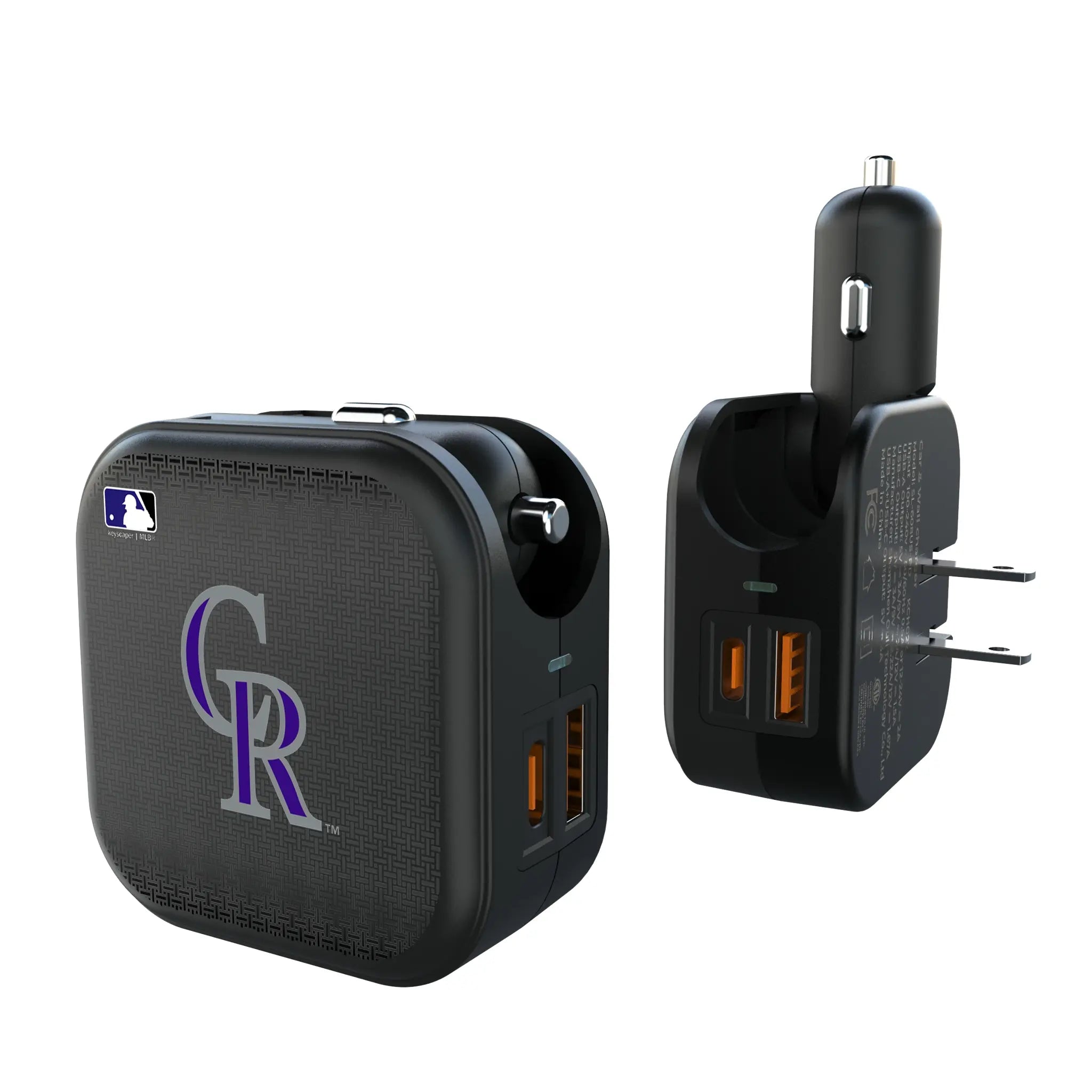 Colorado Rockies Linen 2 in 1 USB A/C Charger
