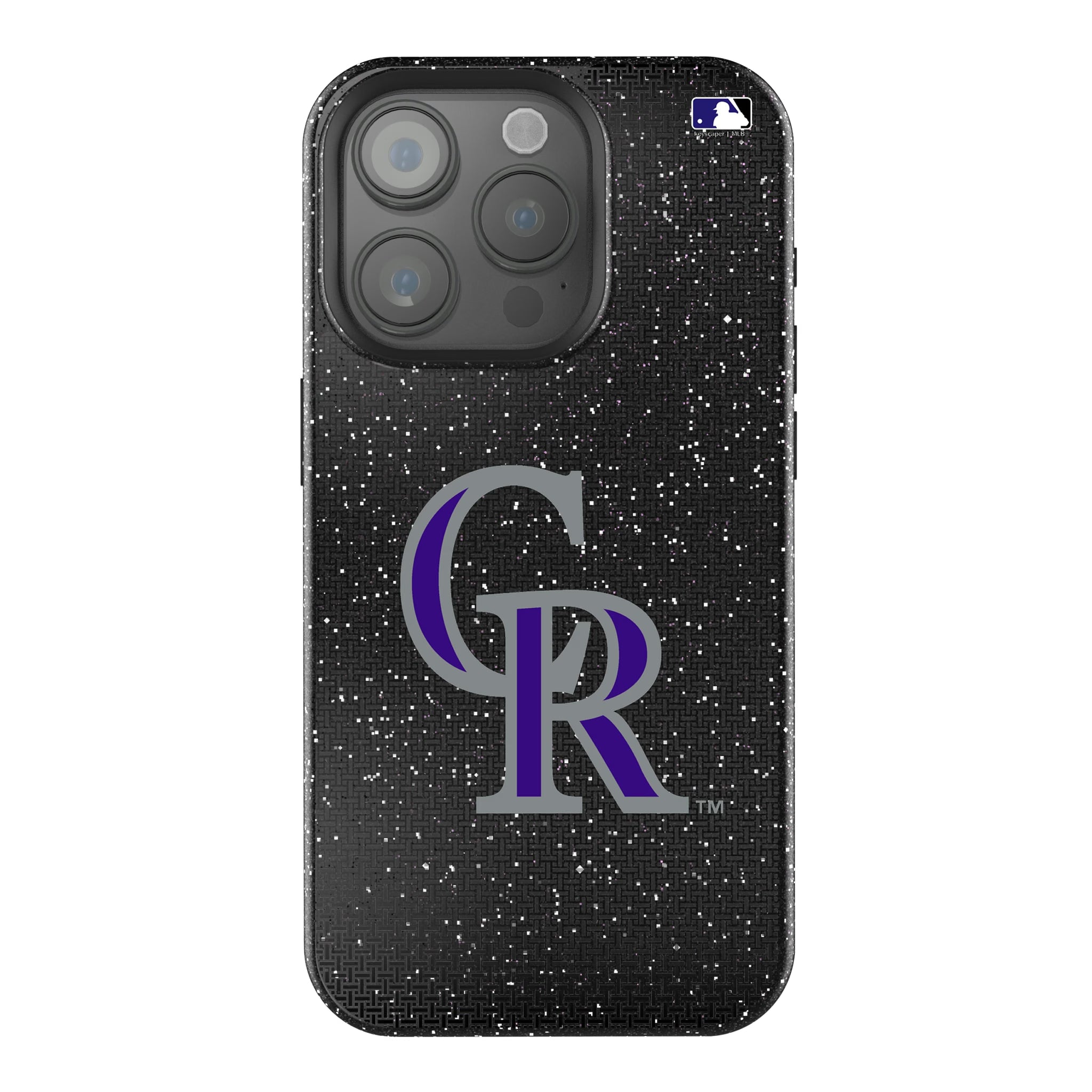 Colorado Rockies Linen iPhone Bling Phone Case for Apple iPhone