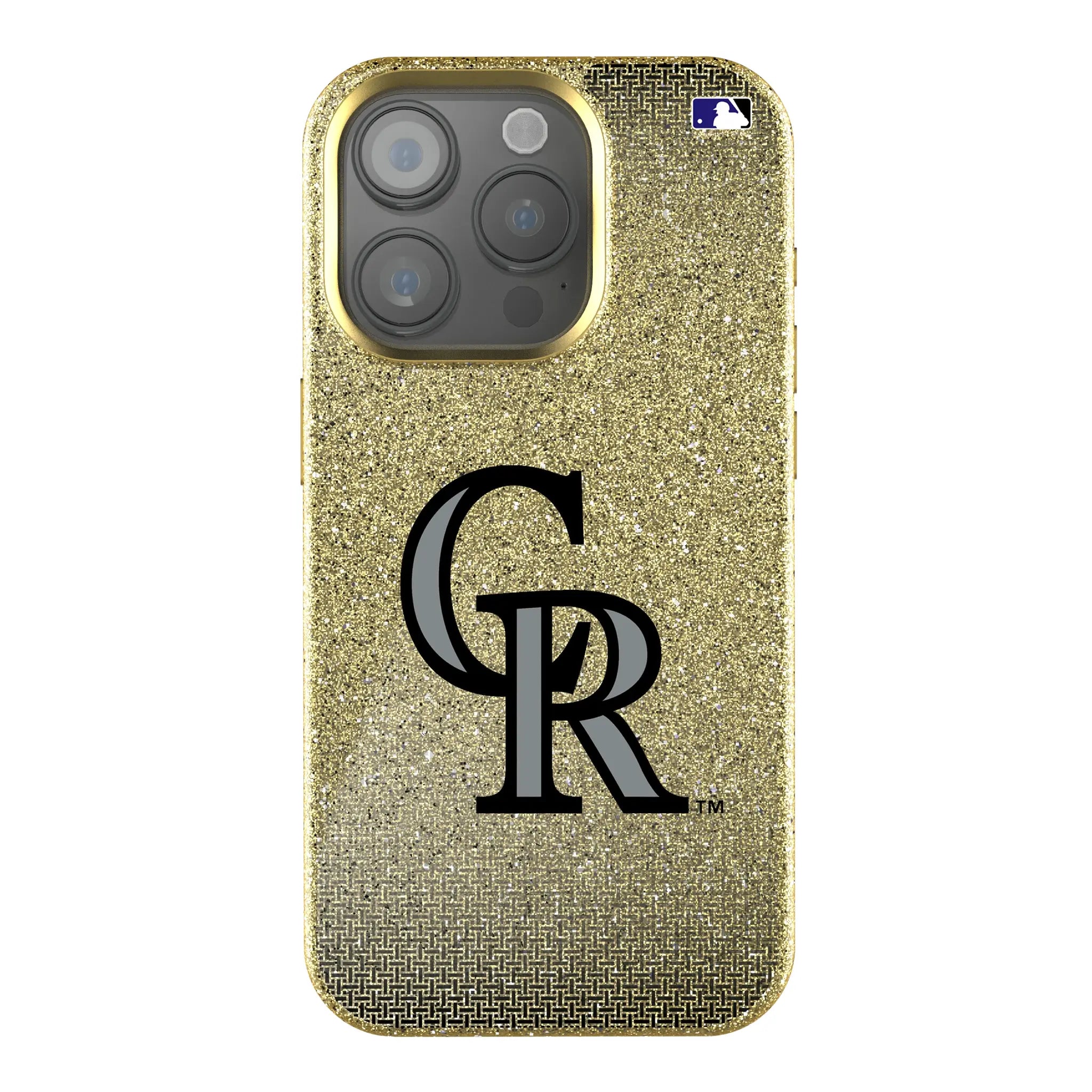 Colorado Rockies Linen iPhone Bling Phone Case for Apple iPhone