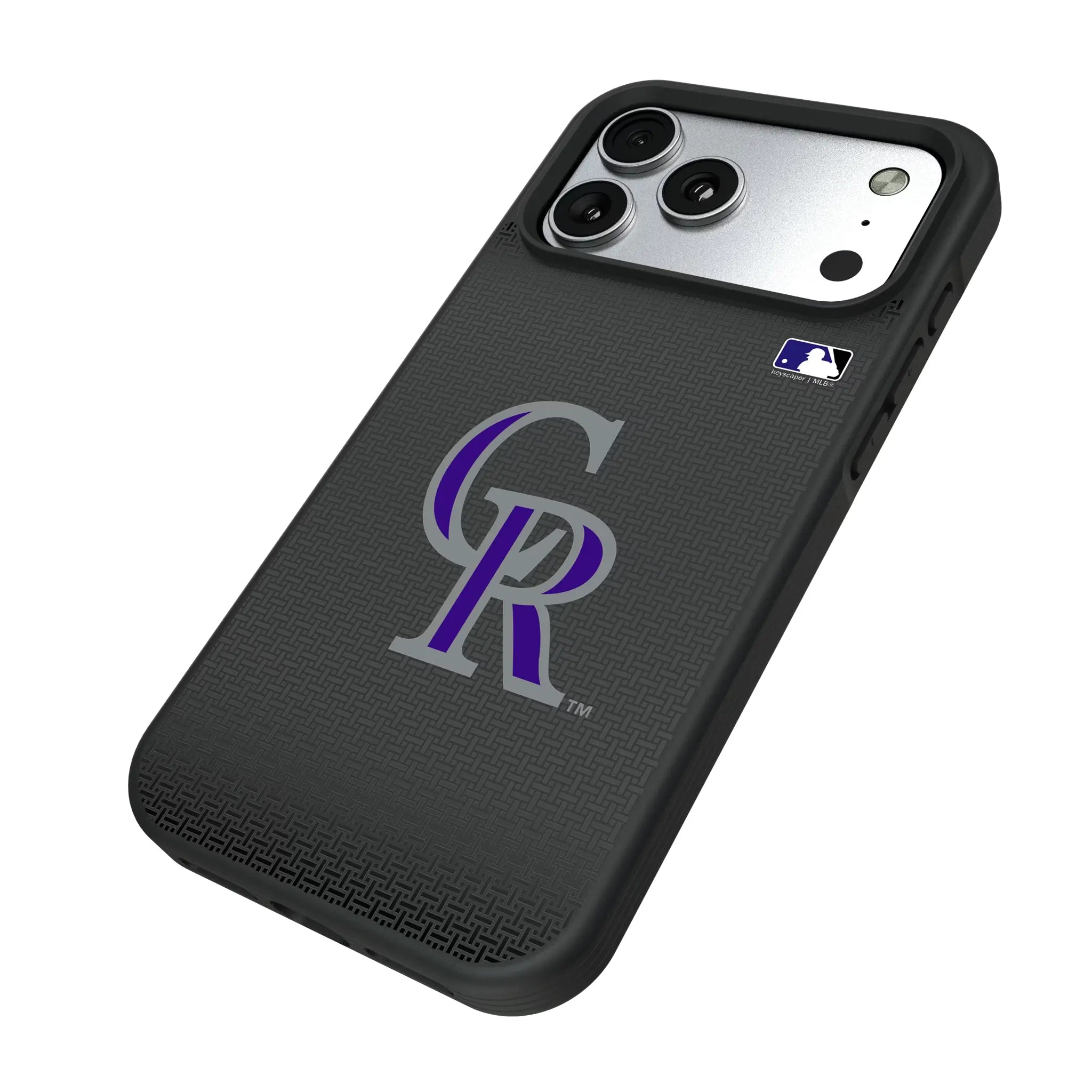 Colorado Rockies Linen iPhone Bump Phone Case for Apple iPhone - Isometric View#Device_iPhone 17 Pro Max