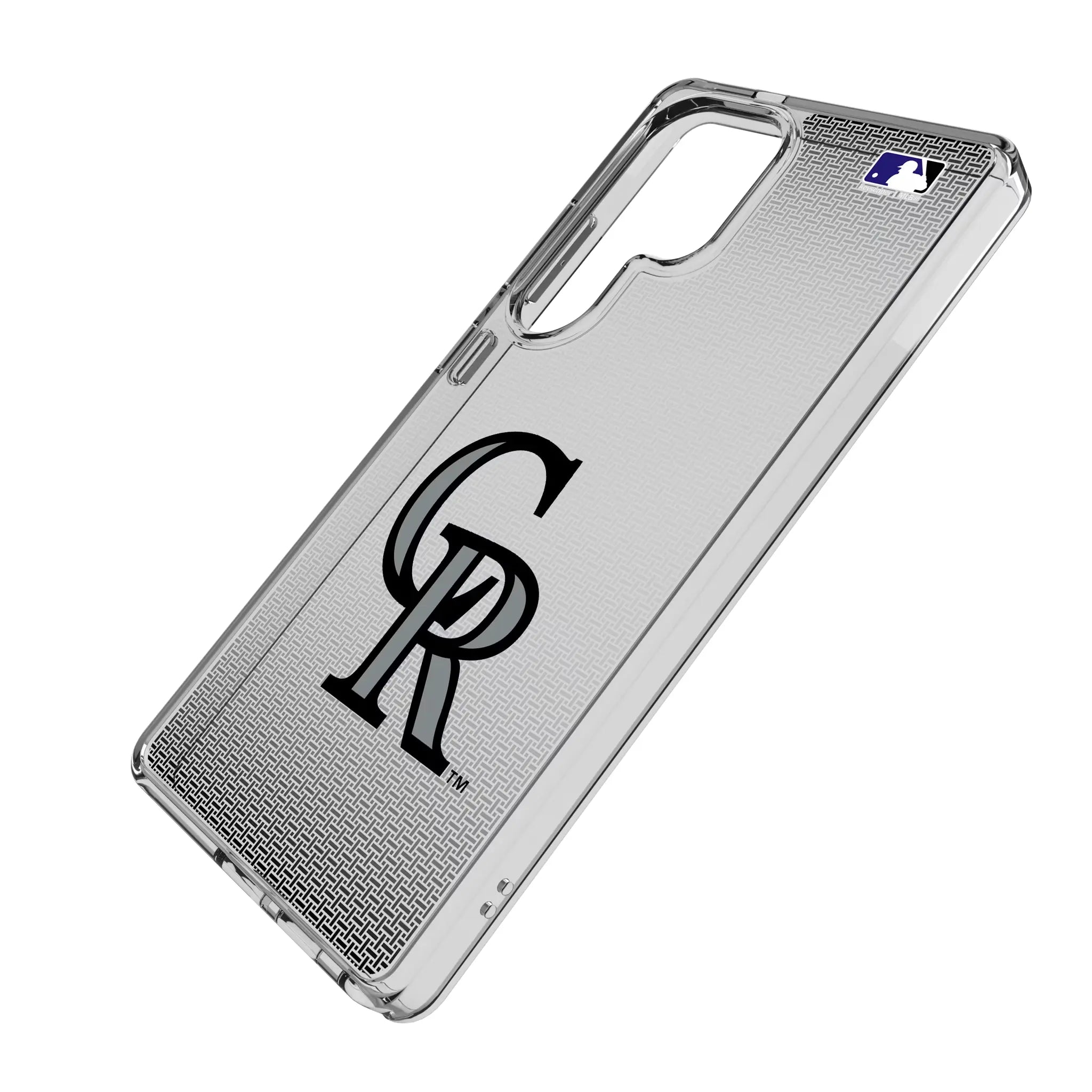 Colorado Rockies Linen Galaxy Clear Phone Case for Samsung Galaxy - Isometric View#Device_Galaxy S25 Ultra