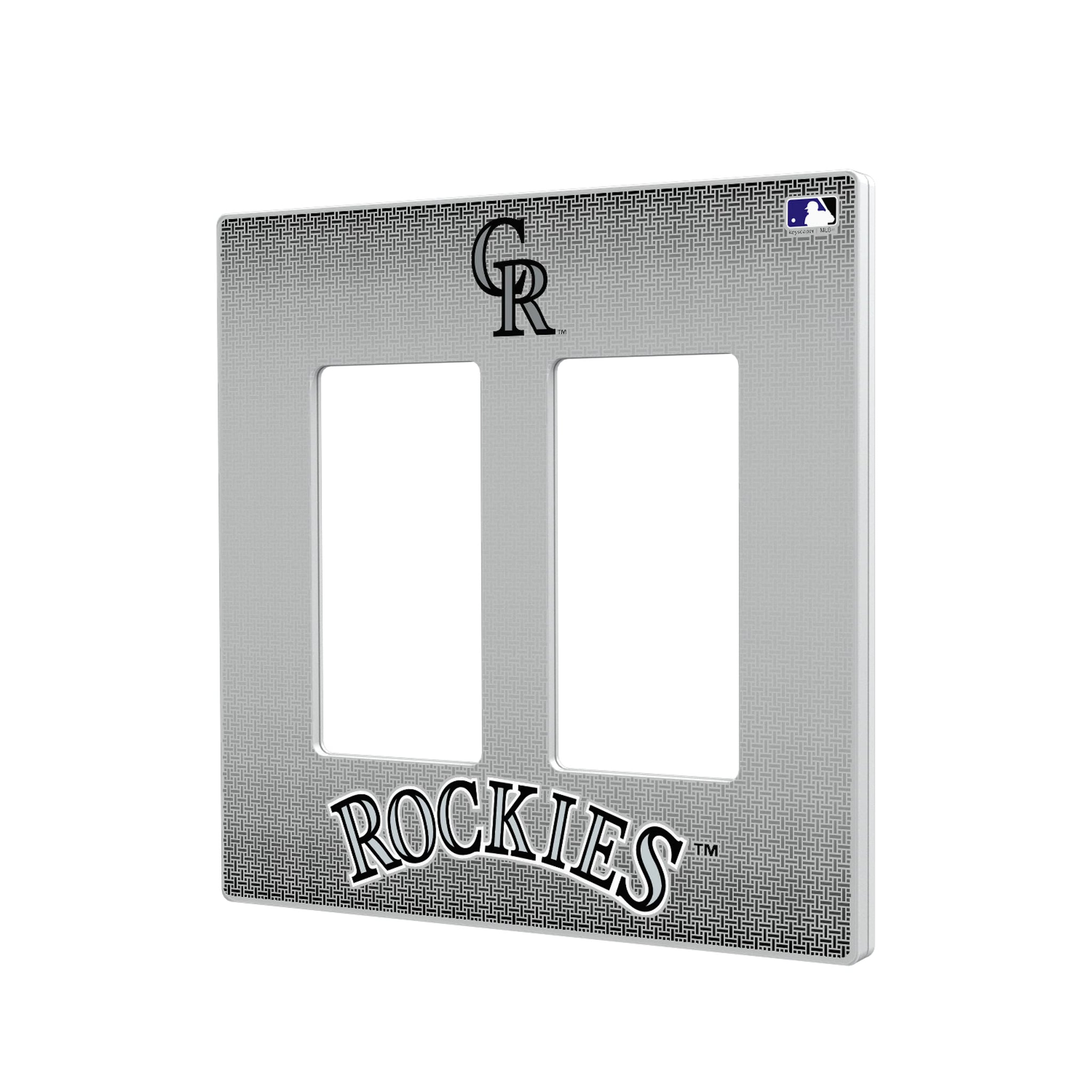 Colorado Rockies Linen Hidden-Screw Light Switch Plate#Style_Double Rocker