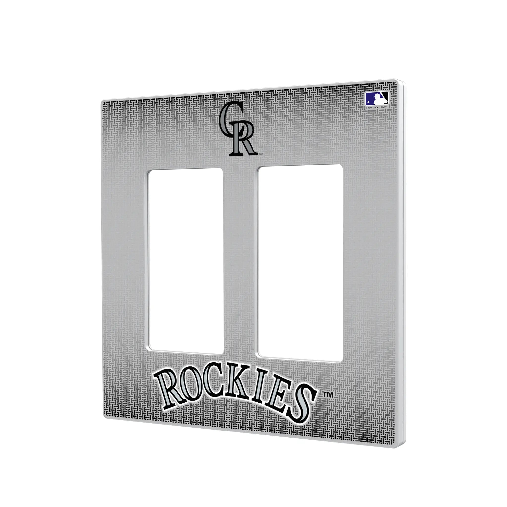 Colorado Rockies Linen Hidden-Screw Light Switch Plate#Style_Double Rocker