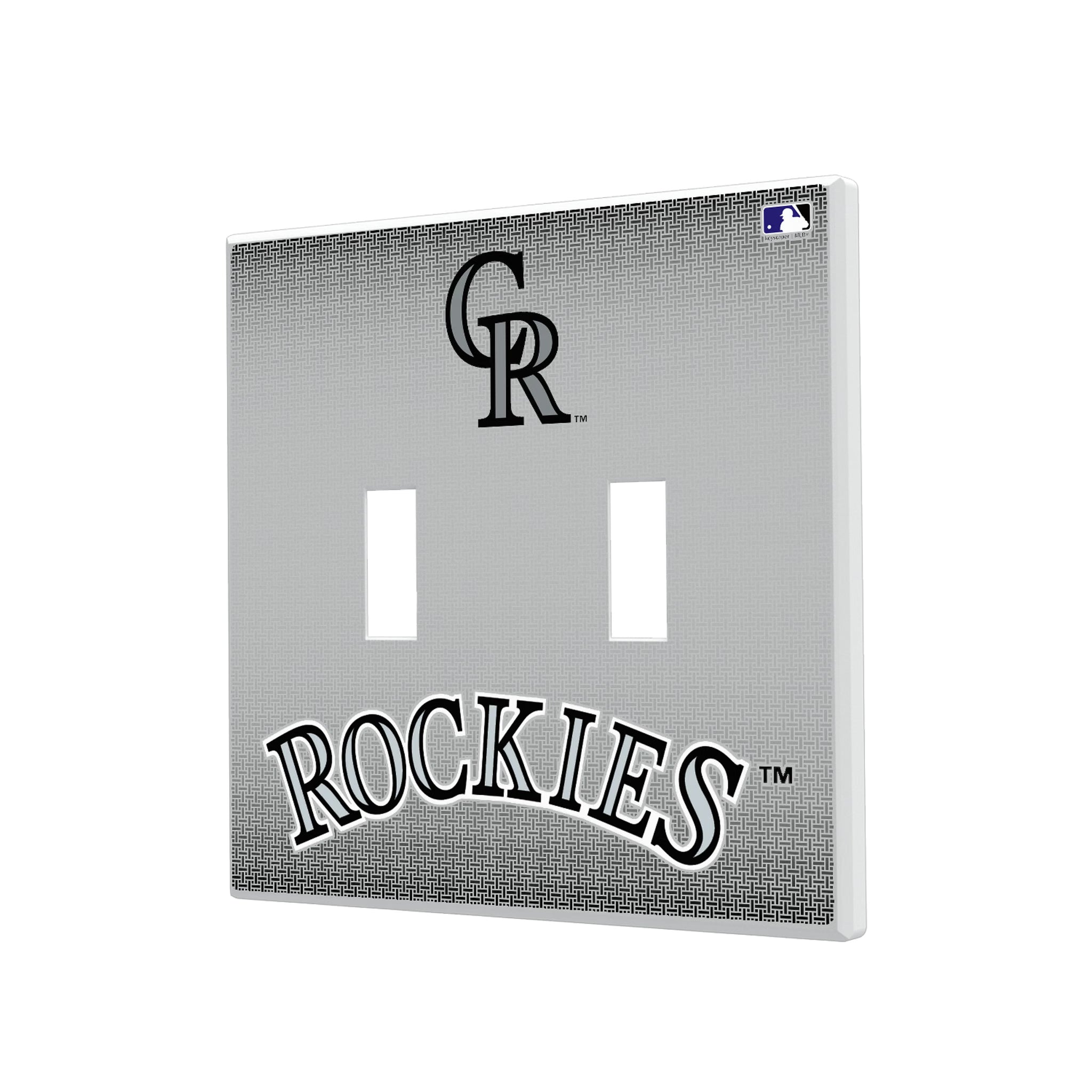 Colorado Rockies Linen Hidden-Screw Light Switch Plate#Style_Double Toggle