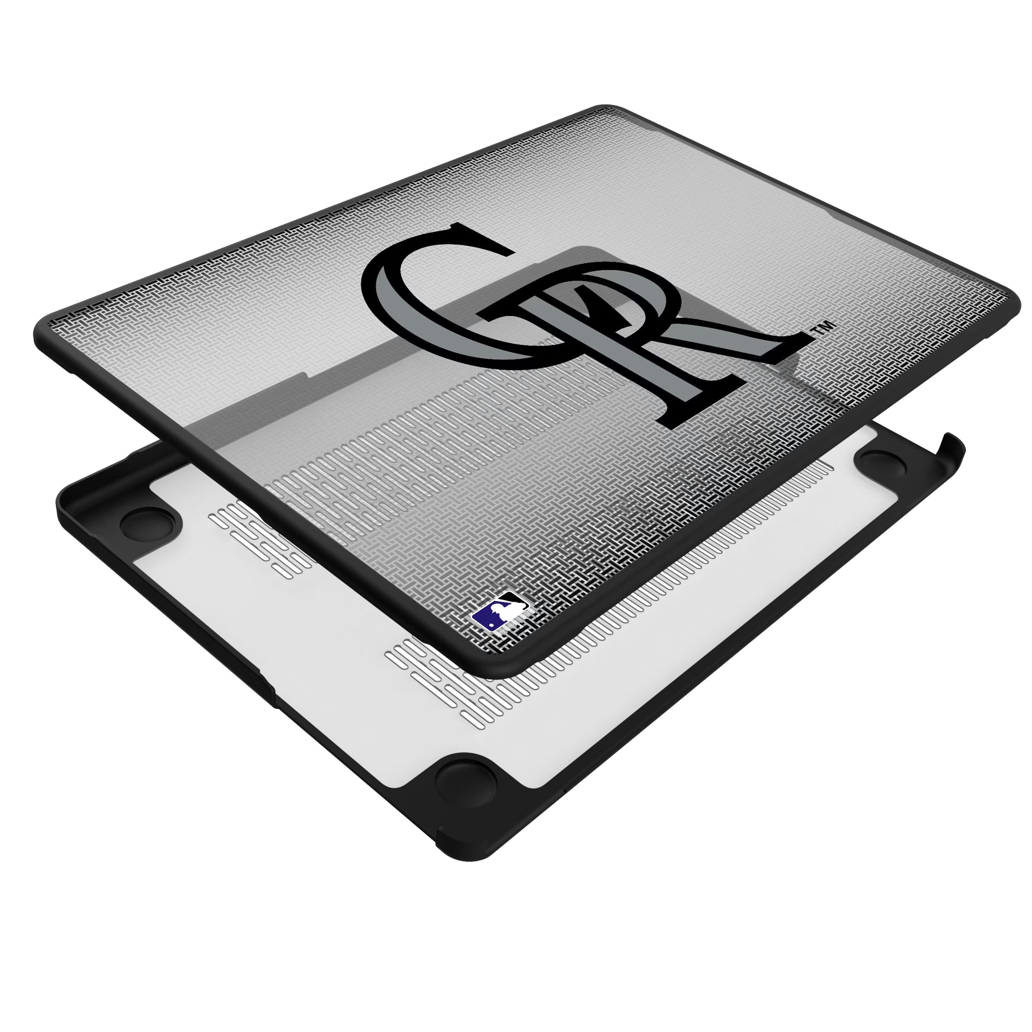 Colorado Rockies Linen MacBook Laptop Case for Apple MacBook - Isometric View#Device_MacBook Pro (14-inch, 2021) / MacBook Pro (14-inch, 2023) / MacBook Pro (14-inch, 2024)